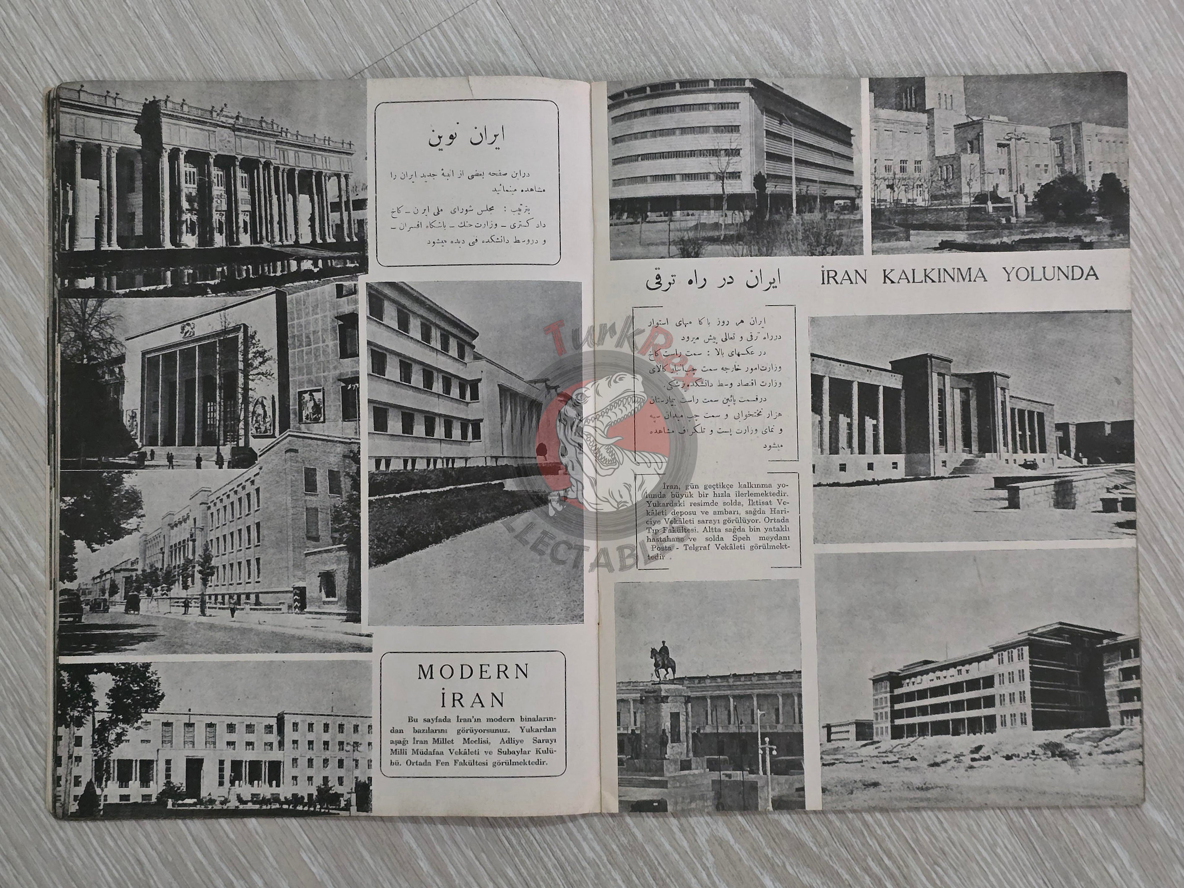The Visit of Mohammad Reza Shah Pahlavi to Turkey 1956 Turkish Book Iran Propaganda Persian
