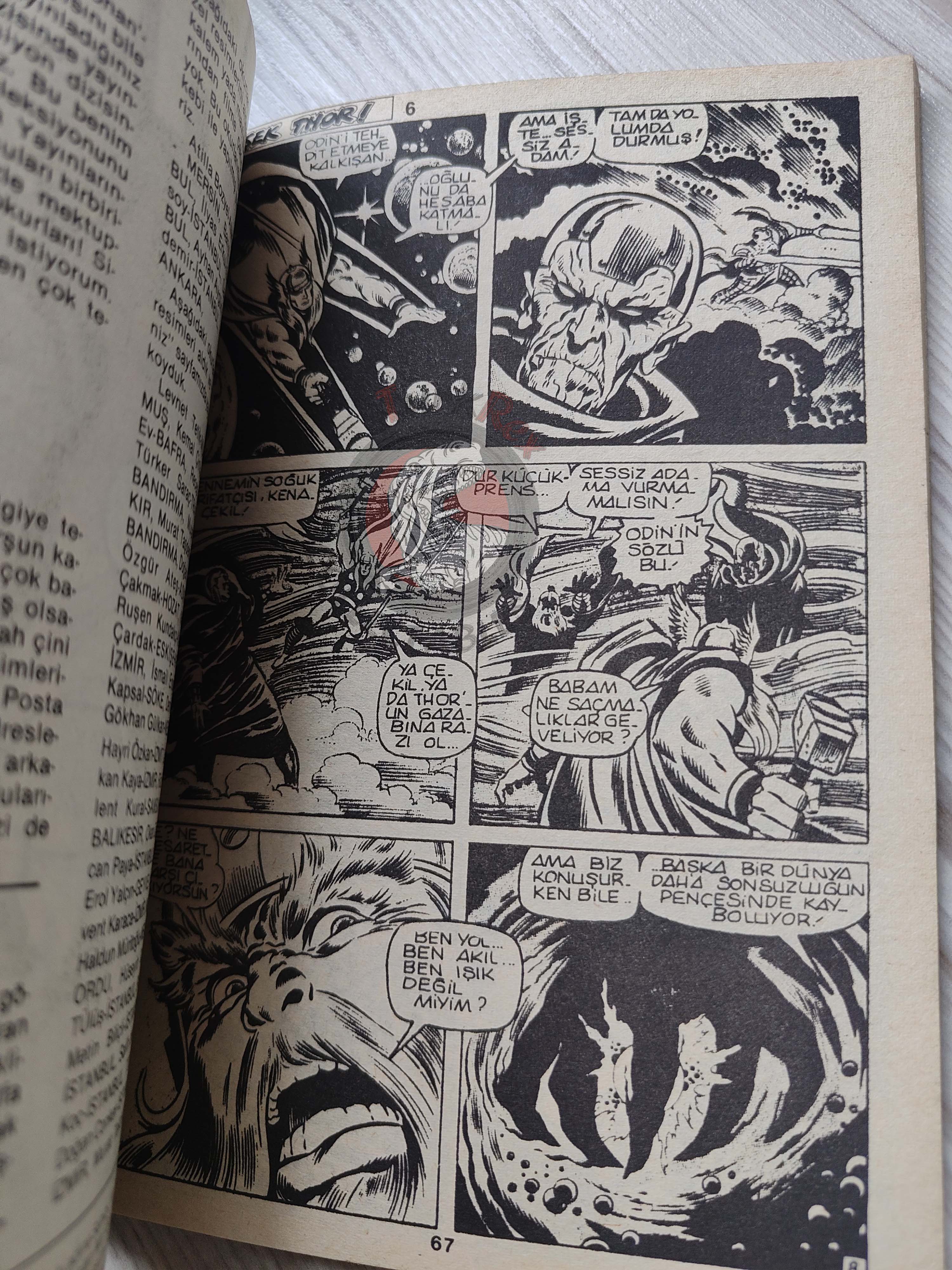Thor #2 1985 Turkish Comic Turkey The Mighty Thor #183–187