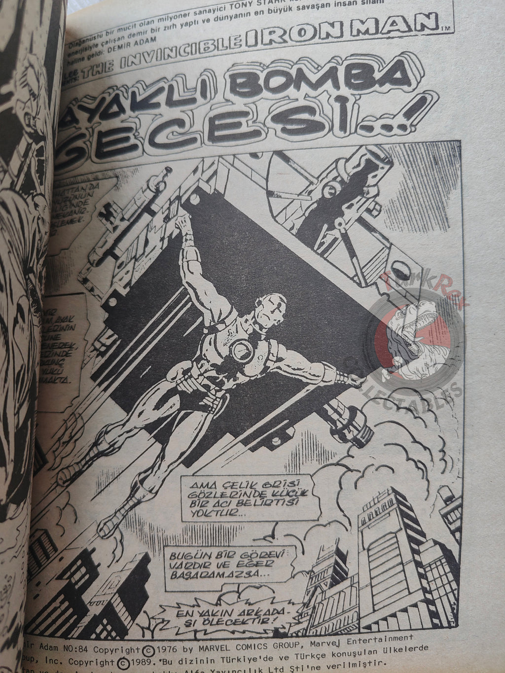 Iron Man #4 Demir Adam 1989 Turkish Comic Turkey #81 #82 #83 #84