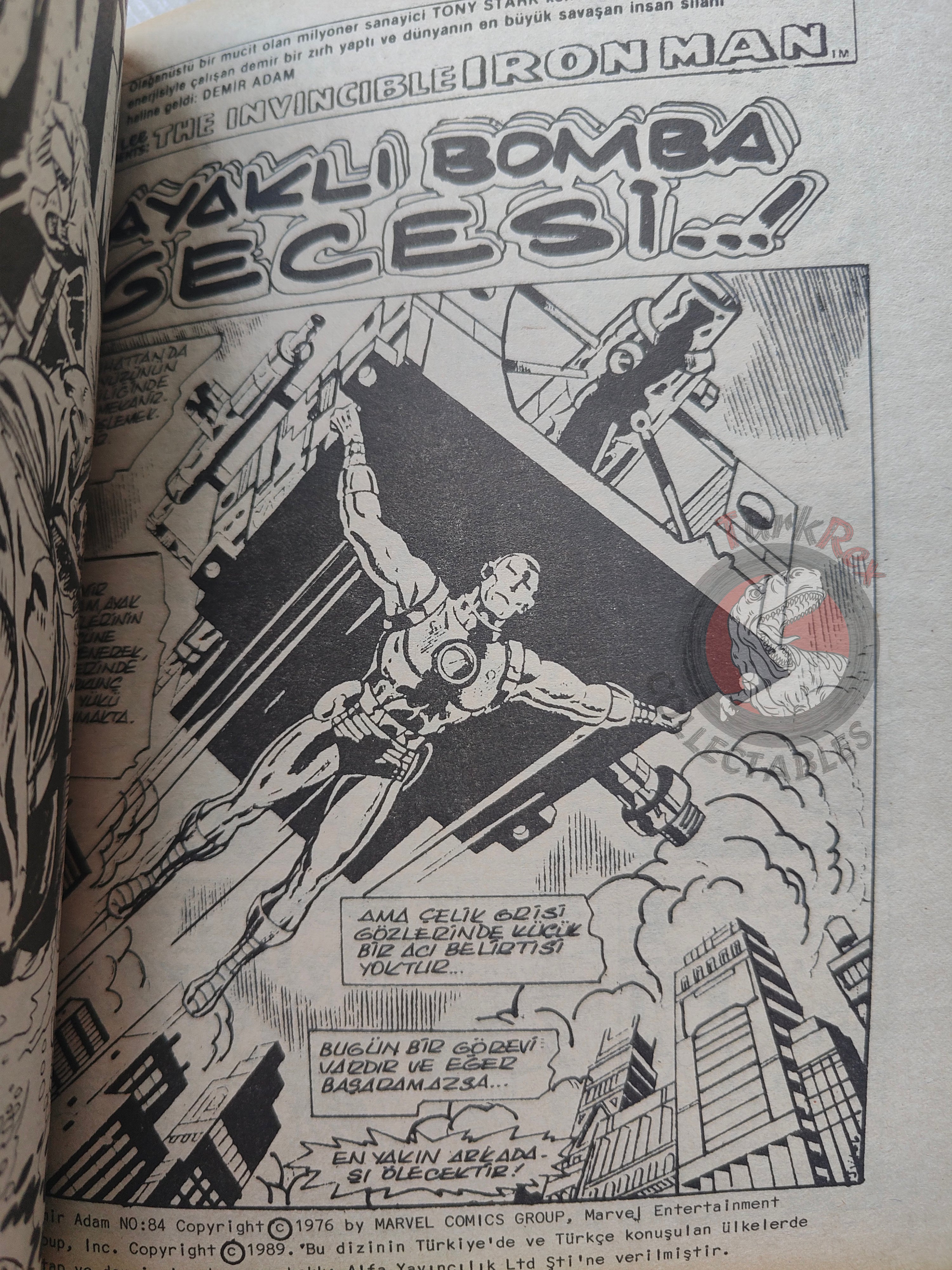 Iron Man #4 Demir Adam 1989 Turkish Comic Turkey #81 #82 #83 #84