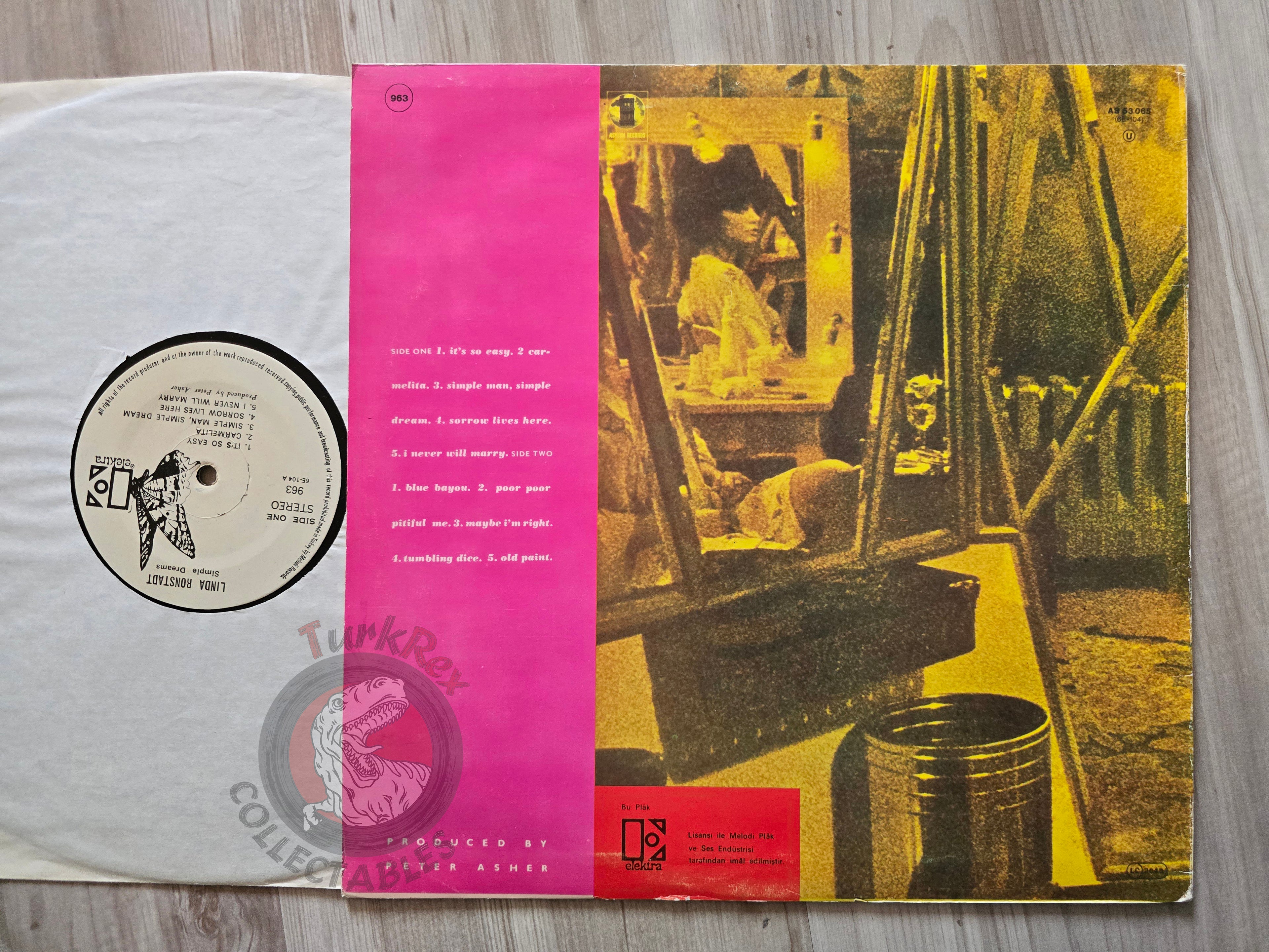 Linda Ronstadt – Simple Dreams Turkish Pressing Vinyl Turkey Edition