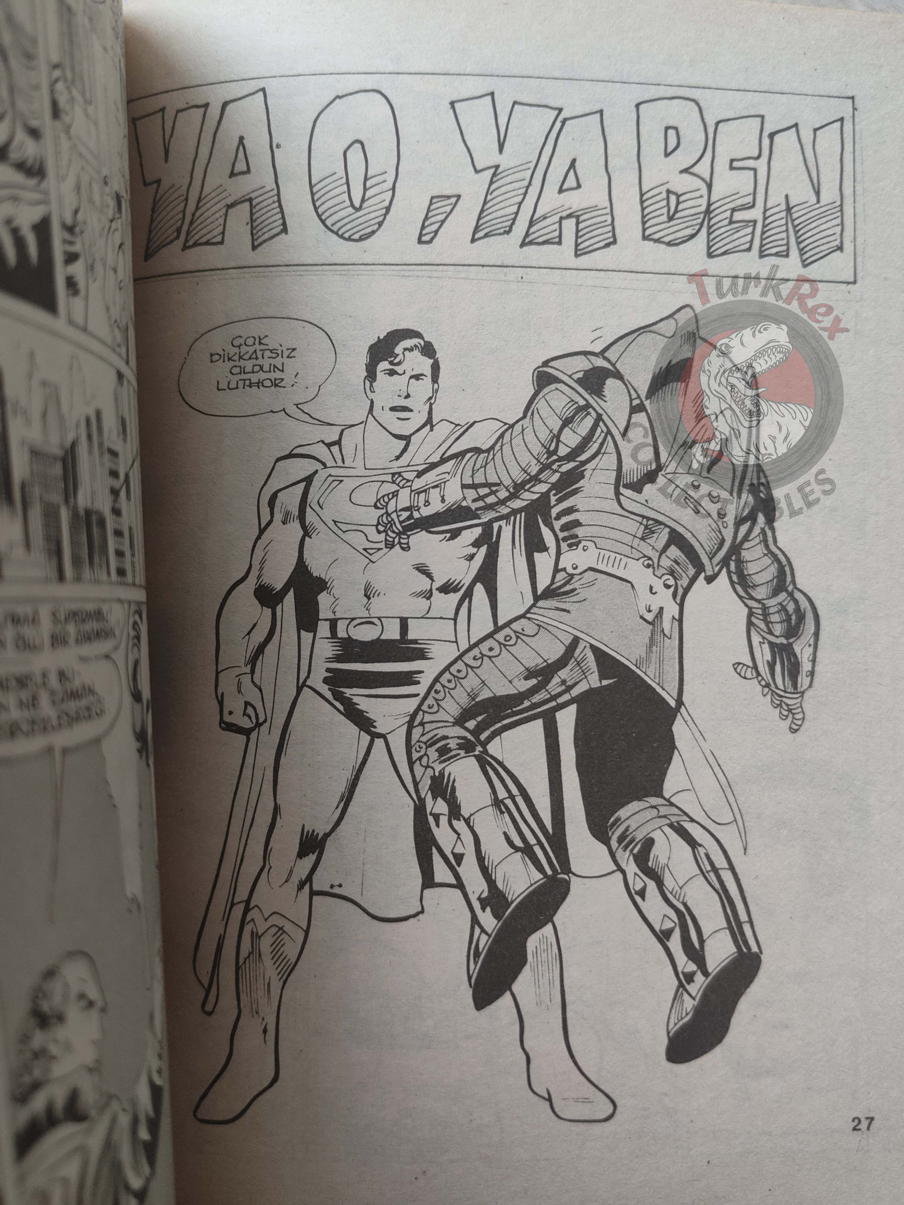 Superman Vol #32 1992 Turkish Comic Turkey Action Comics #528 The Man of Steel #1
