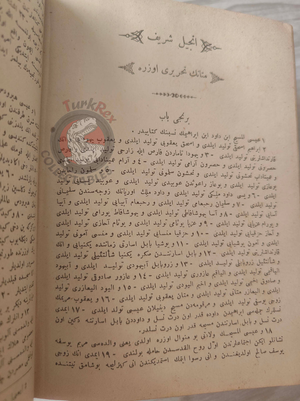 Bible Ottoman Turkish 1912 American Bible Society Armenian Publisher Old New Testament
