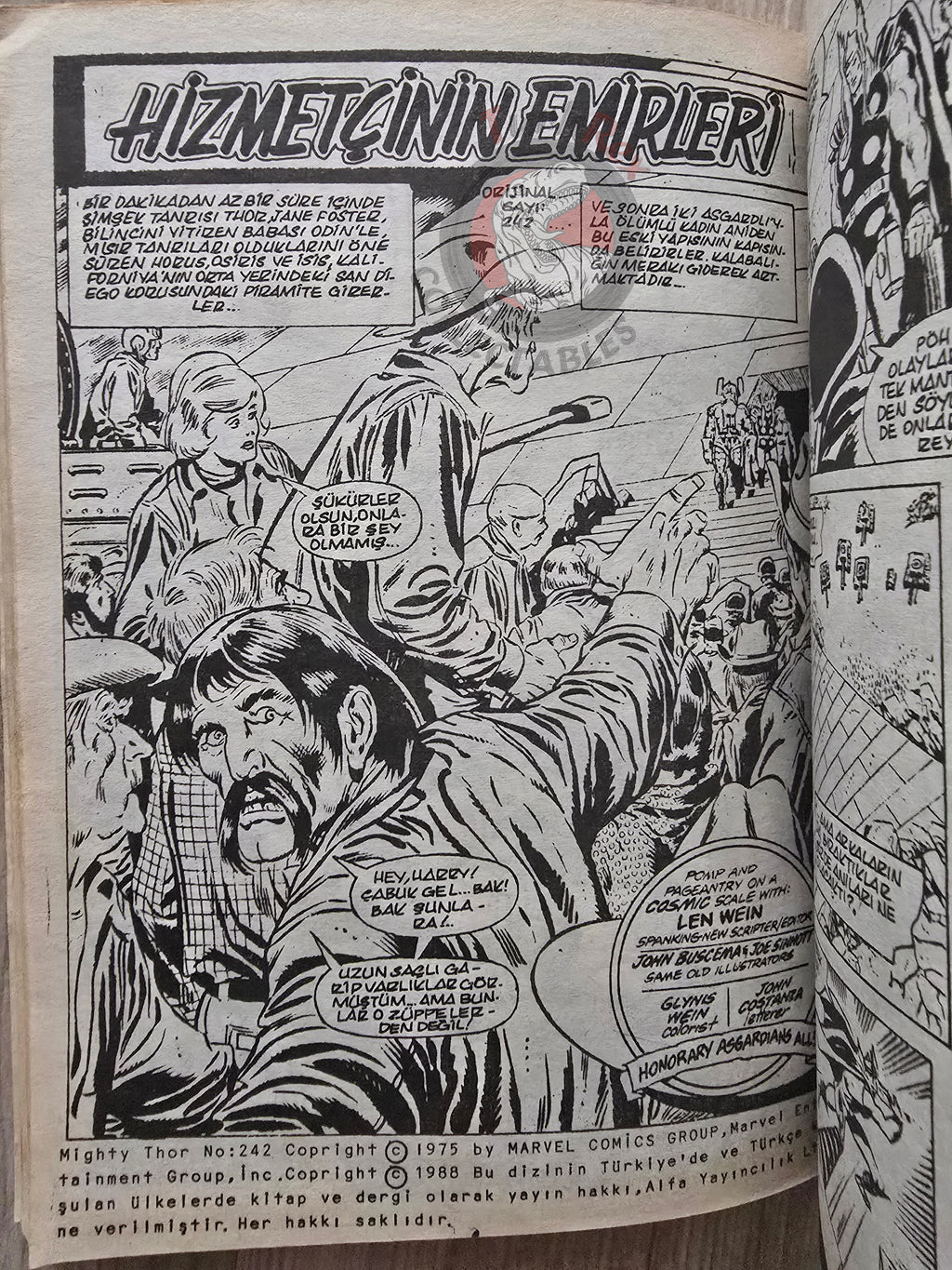 Thor Vol #9 1988 Turkish Comic Turkey The Mighty Thor #242–250 cover #198