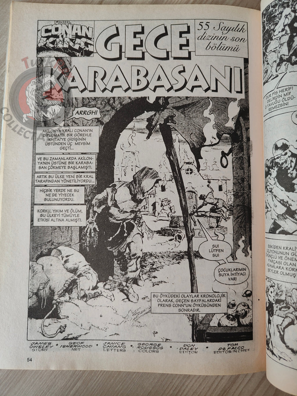 Imparator Conan #12 Conan the King #54 #55 Turkish Comic Turkey Frank Frazetta