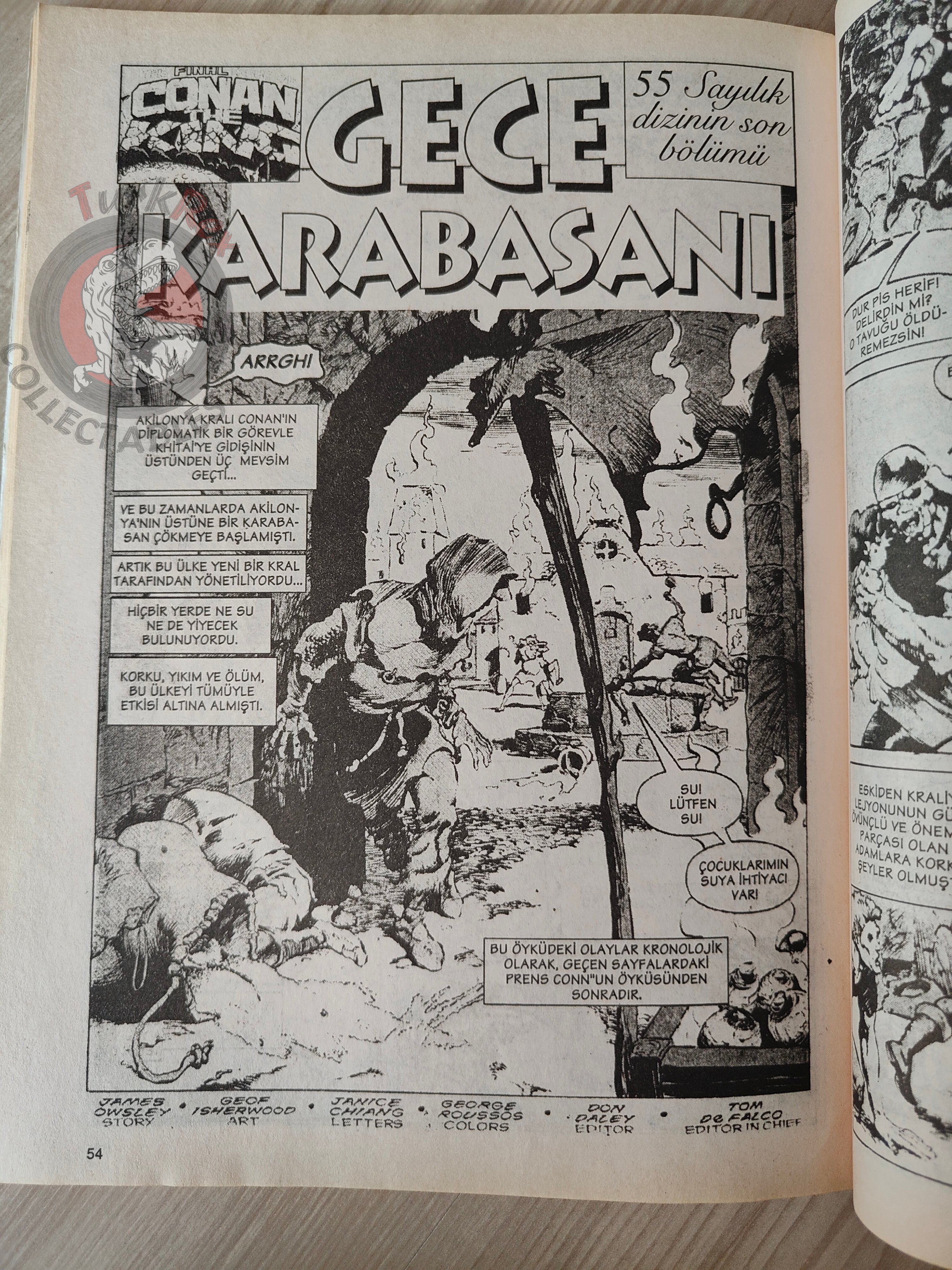 Imparator Conan #12 Conan the King #54 #55 Turkish Comic Turkey Frank Frazetta