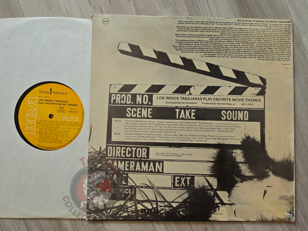Los Indios Tabajaras – Play Favorite Movie Themes Turkish Pressing Vinyl Turkey Edition