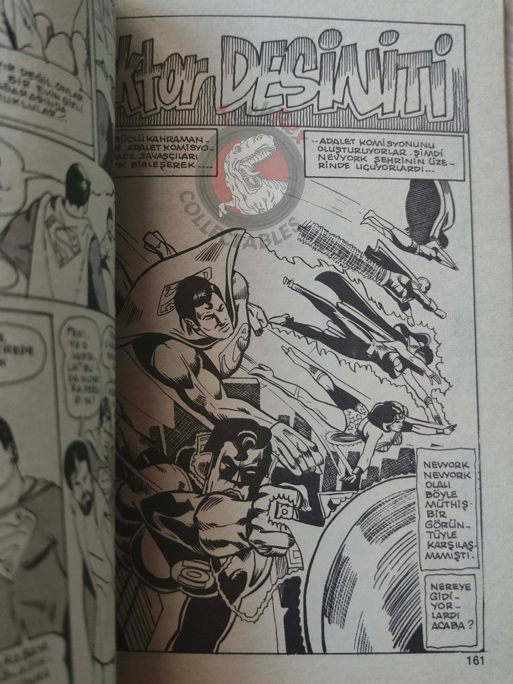 Superman Vol #11 1990 Turkish Comic Turkey #373 Batman Justice League of America