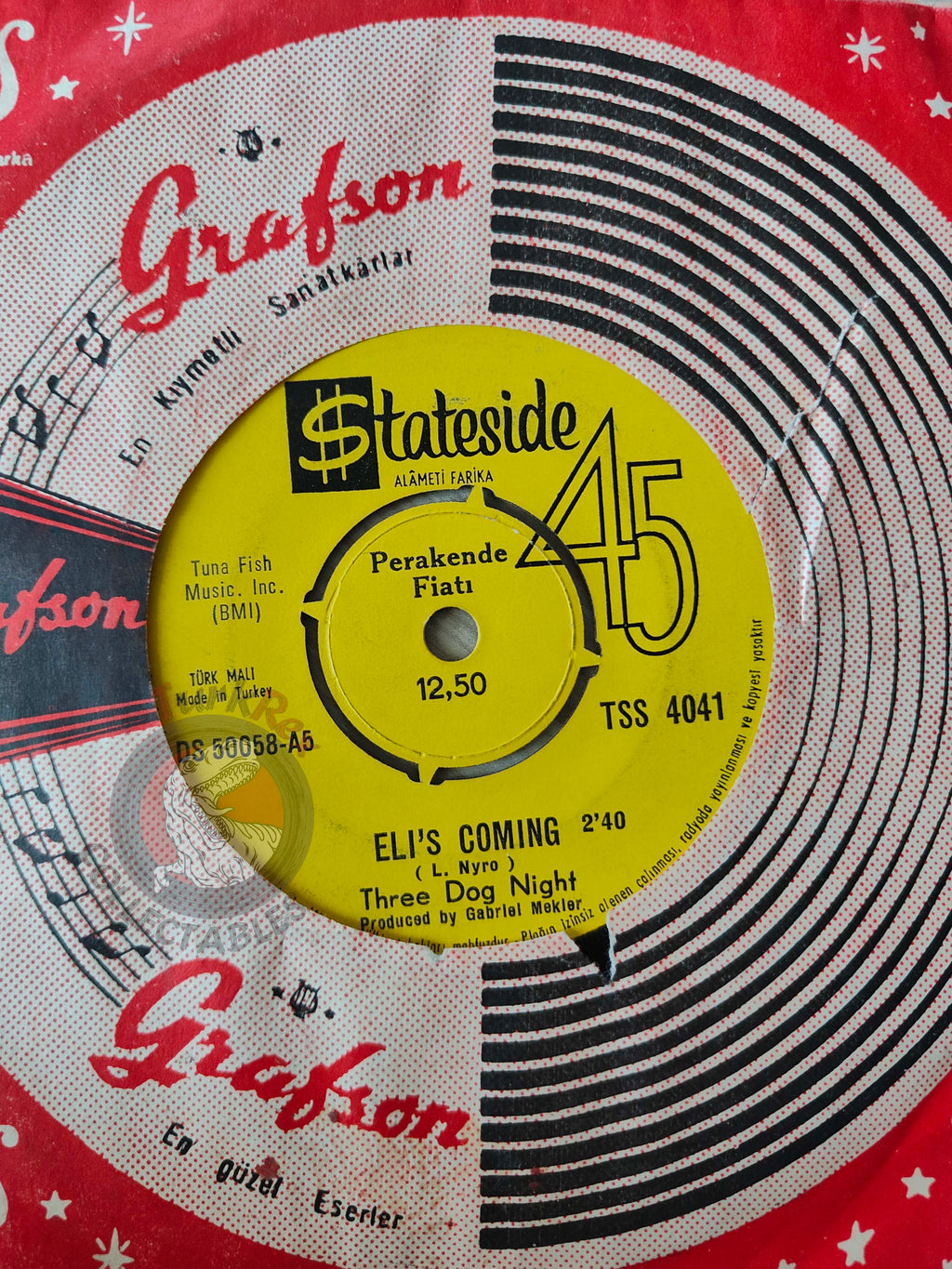 Three Dog Night – Dreaming Isn't Good For You 7" Turkish Pressing Vinyl Turkey Edition