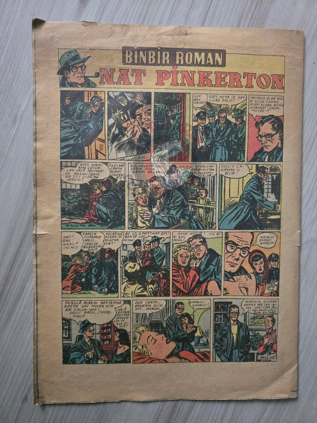 Binbir Roman #3 1948 The Phantom - Mandrake the Magician Turkish Comic Mag Turkey