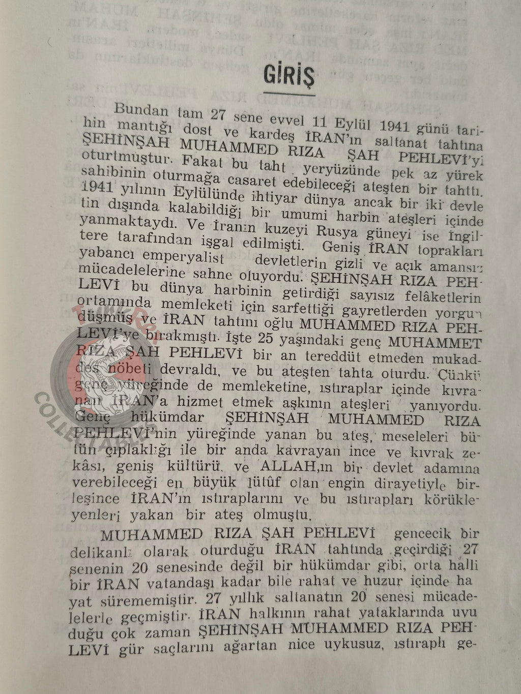 The Holy Revolution 1968 Turkish Perisan Book Mohammad Reza Pahlavi Persia Middle East