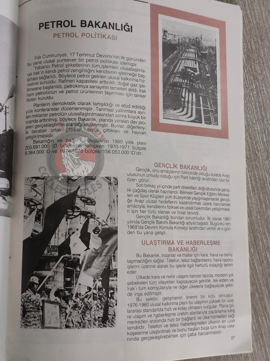 Saddam Hussein - Iraq Today 1984 Official Propaganda Magazine Turkish Turkey Middle East 2