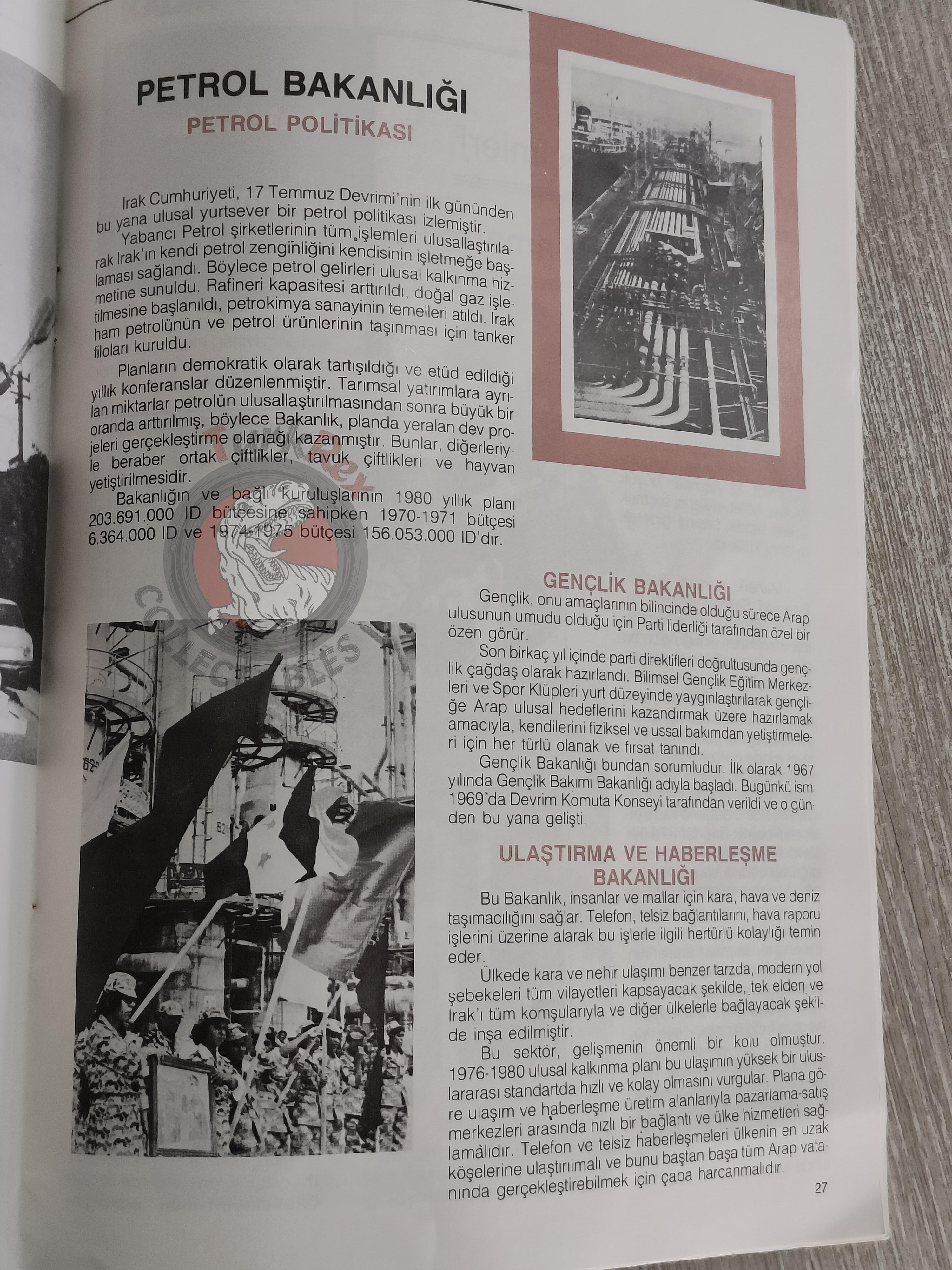 Saddam Hussein - Iraq Today 1984 Official Propaganda Magazine Turkish Turkey Middle East 2