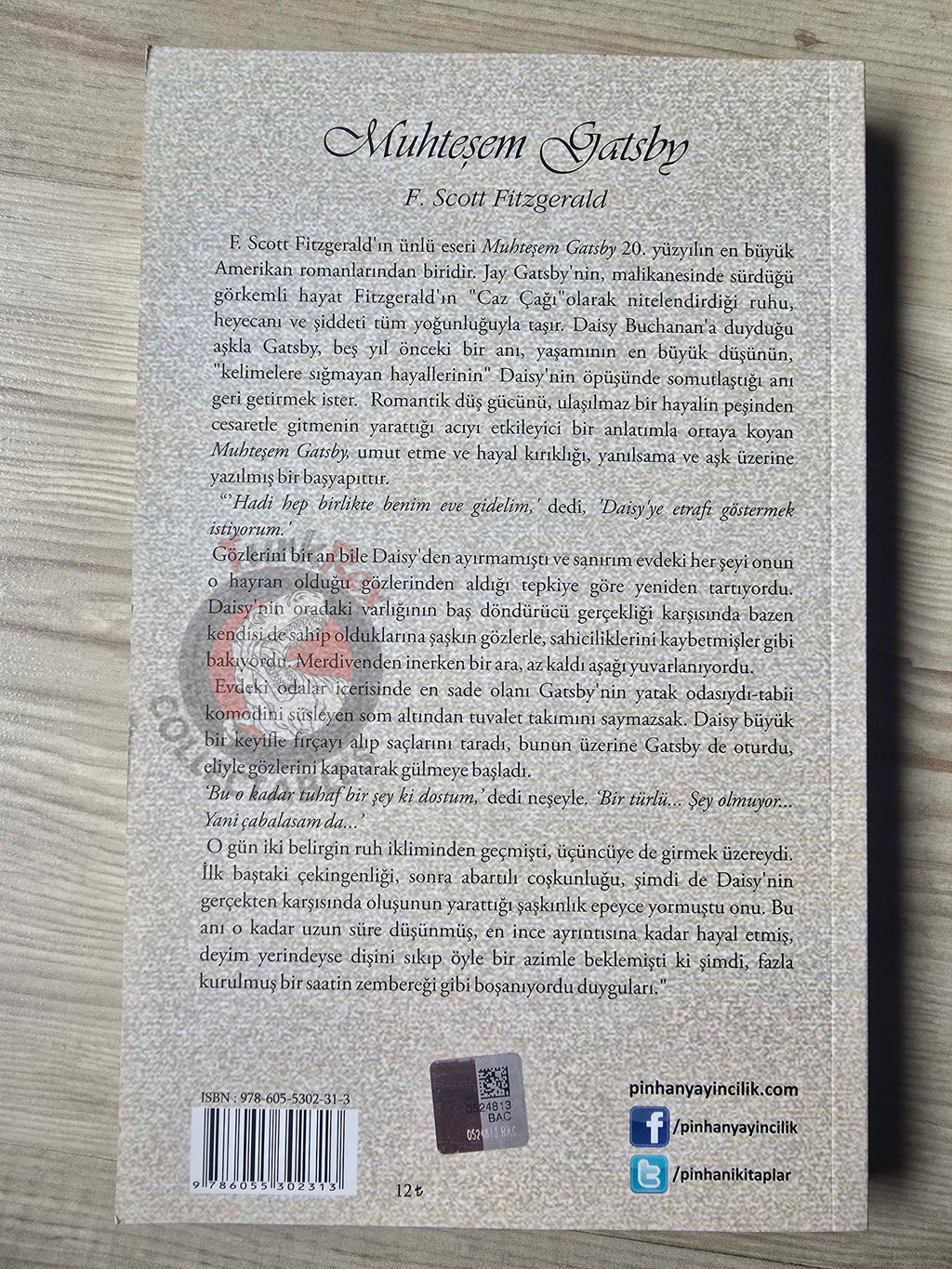 F. Scott Fitzgerald  – The Great Gatsby 2013 Illustrated Turkish Book Turkey