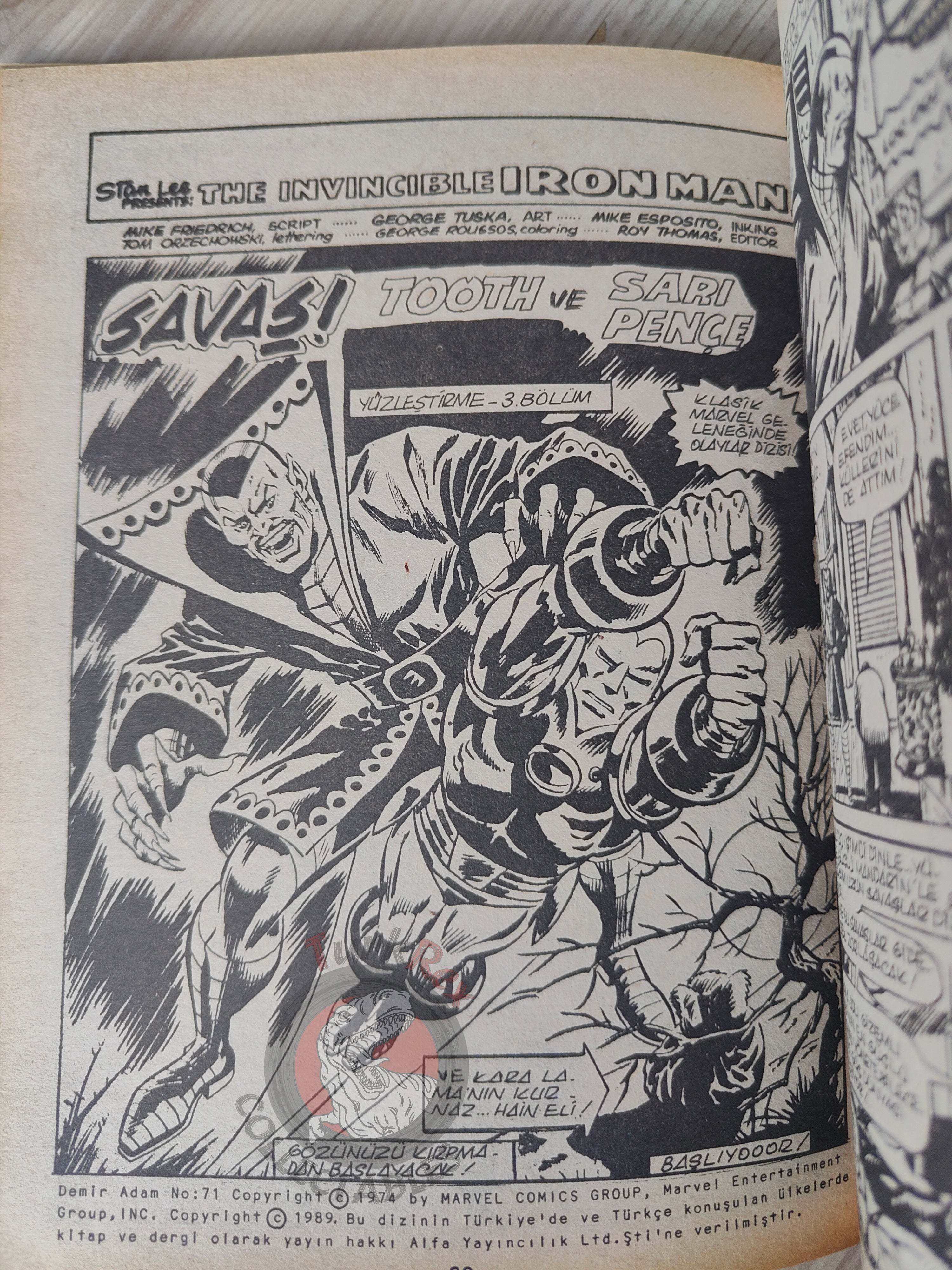 Iron Man #1 Demir Adam 1989 Turkish Comic Turkey #68 #69 #70 #71