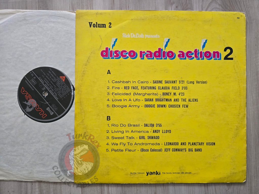 Various – Rick DeLisle Presents: Disco Radio Action 2 Turkish Pressing Vinyl Turkey Edition
