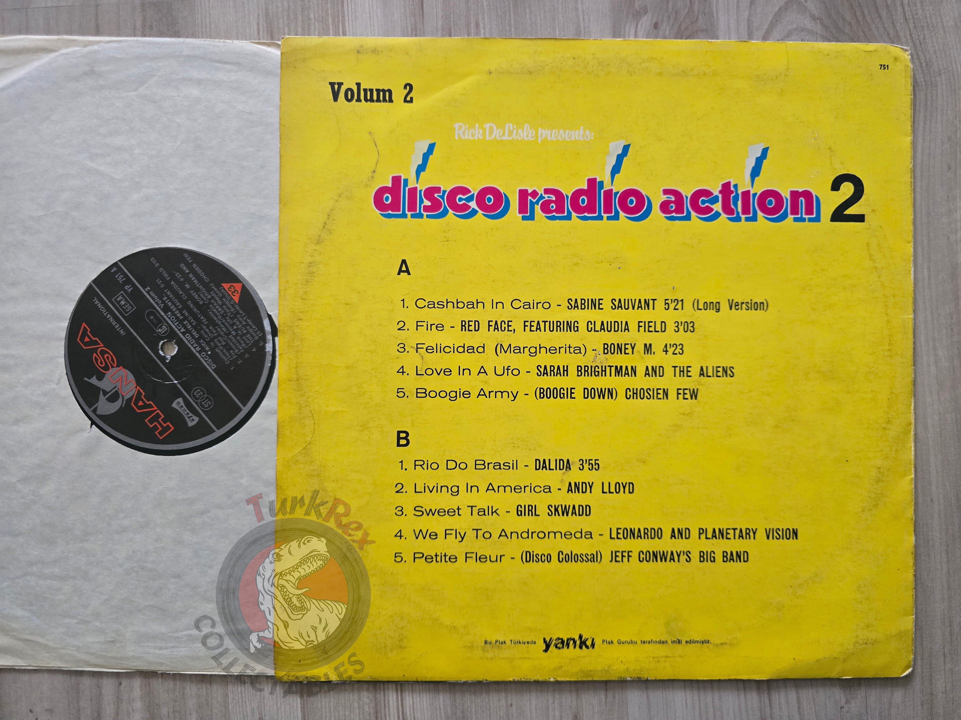 Various – Rick DeLisle Presents: Disco Radio Action 2 Turkish Pressing Vinyl Turkey Edition