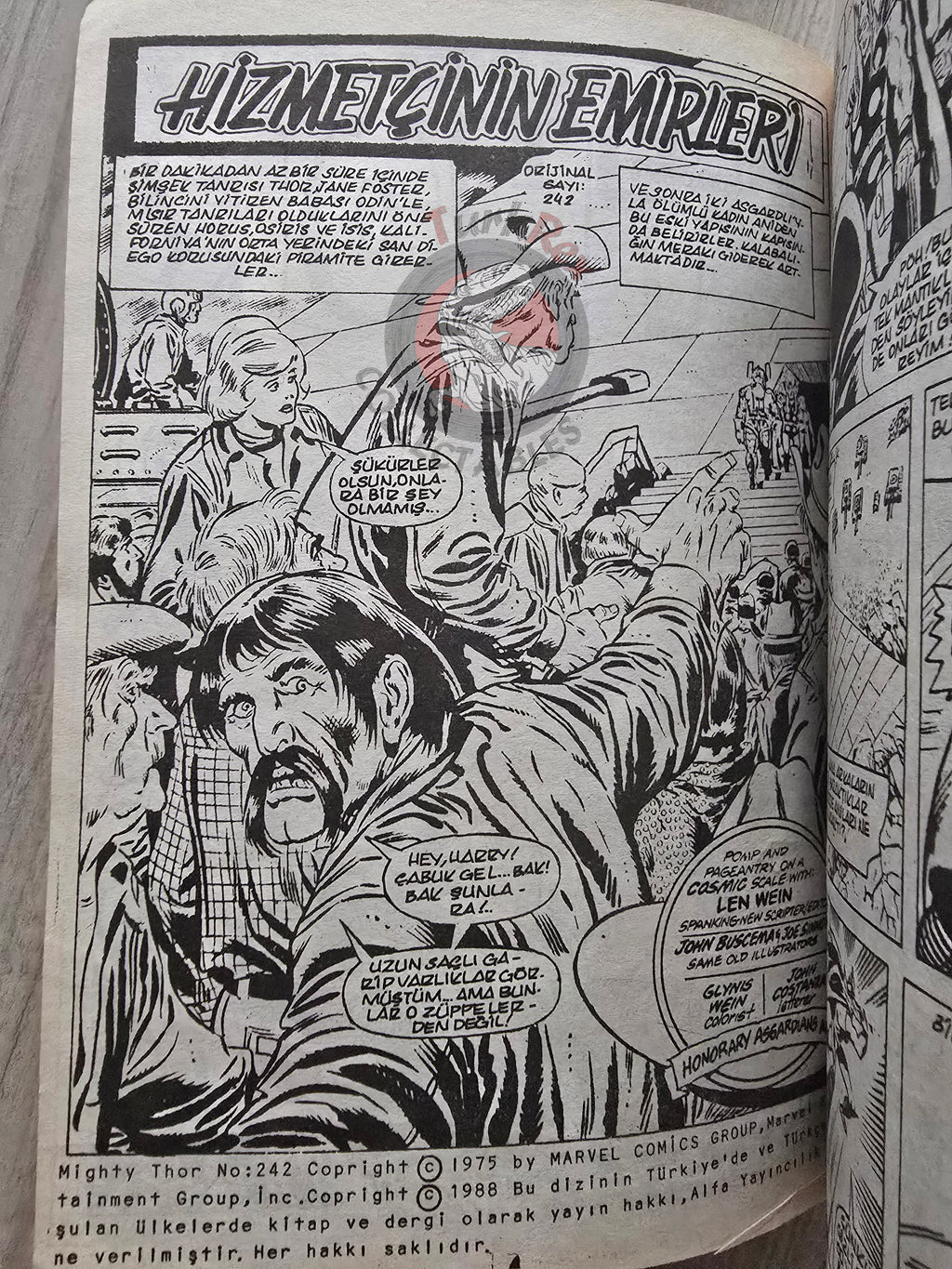 Thor Vol #8 1988 Turkish Comic Turkey The Mighty Thor #236–244 cover #209