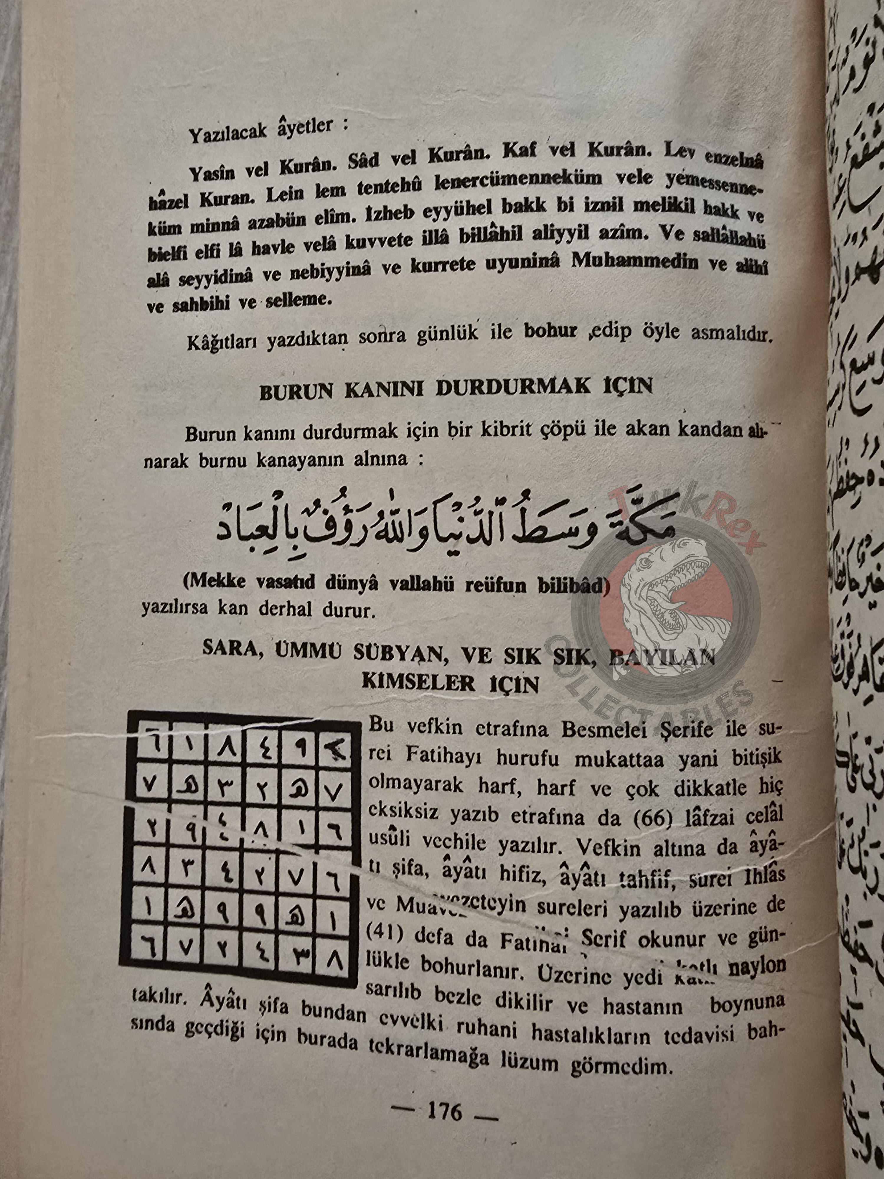 Hidden Sciences Vol 1 Islamic Occult Havass Vefq Spells Charm Turkish Book Islam Talisman