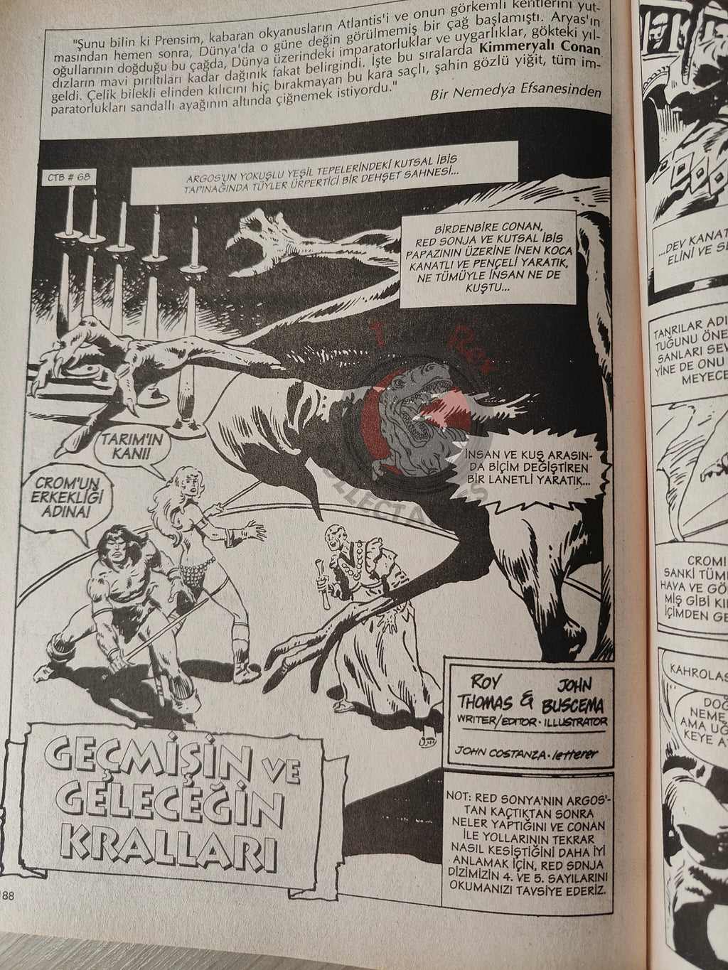 Conan The Barbarian #3 2001 Turkish Comic Turkey #65 #66 #67 #68