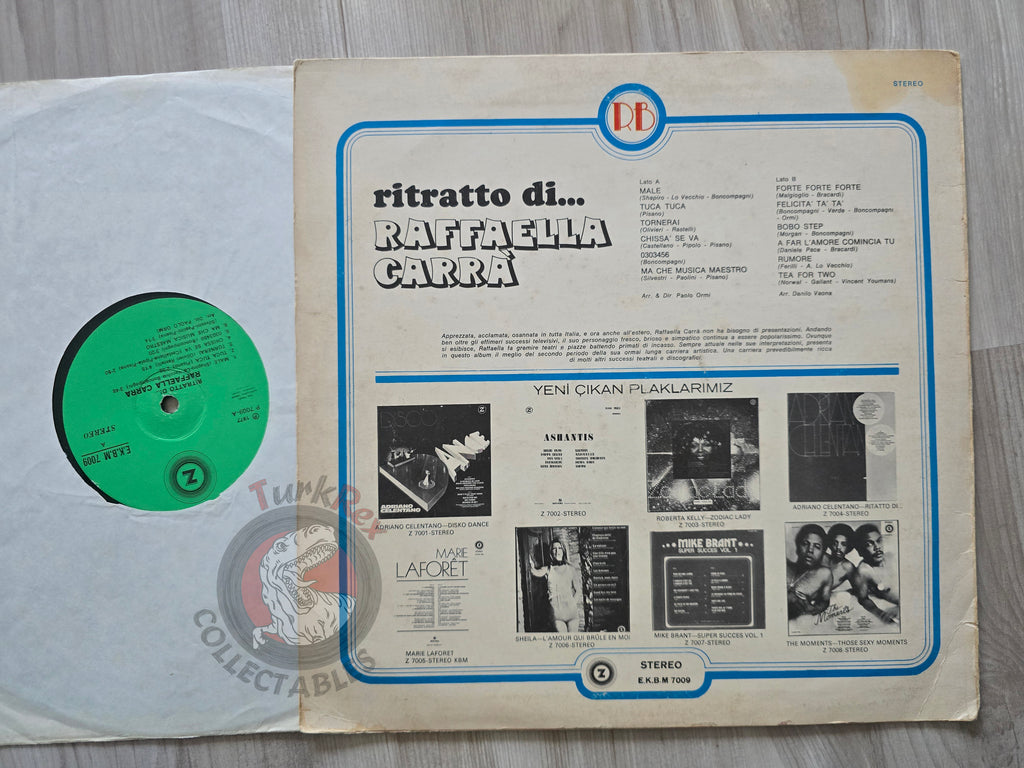 Raffaella Carrà – Ritratto Di... Raffaella Carrà Turkish Pressing Vinyl Turkey Edition