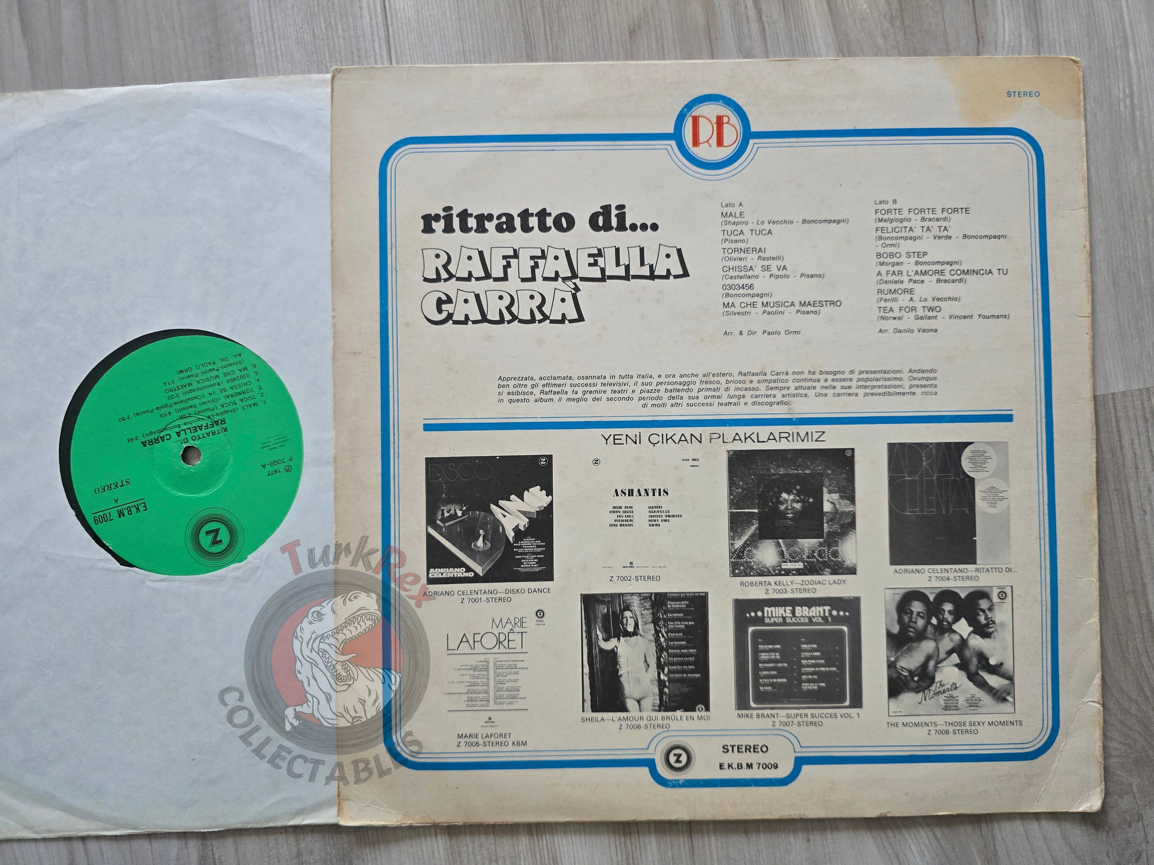 Raffaella Carrà – Ritratto Di... Raffaella Carrà Turkish Pressing Vinyl Turkey Edition