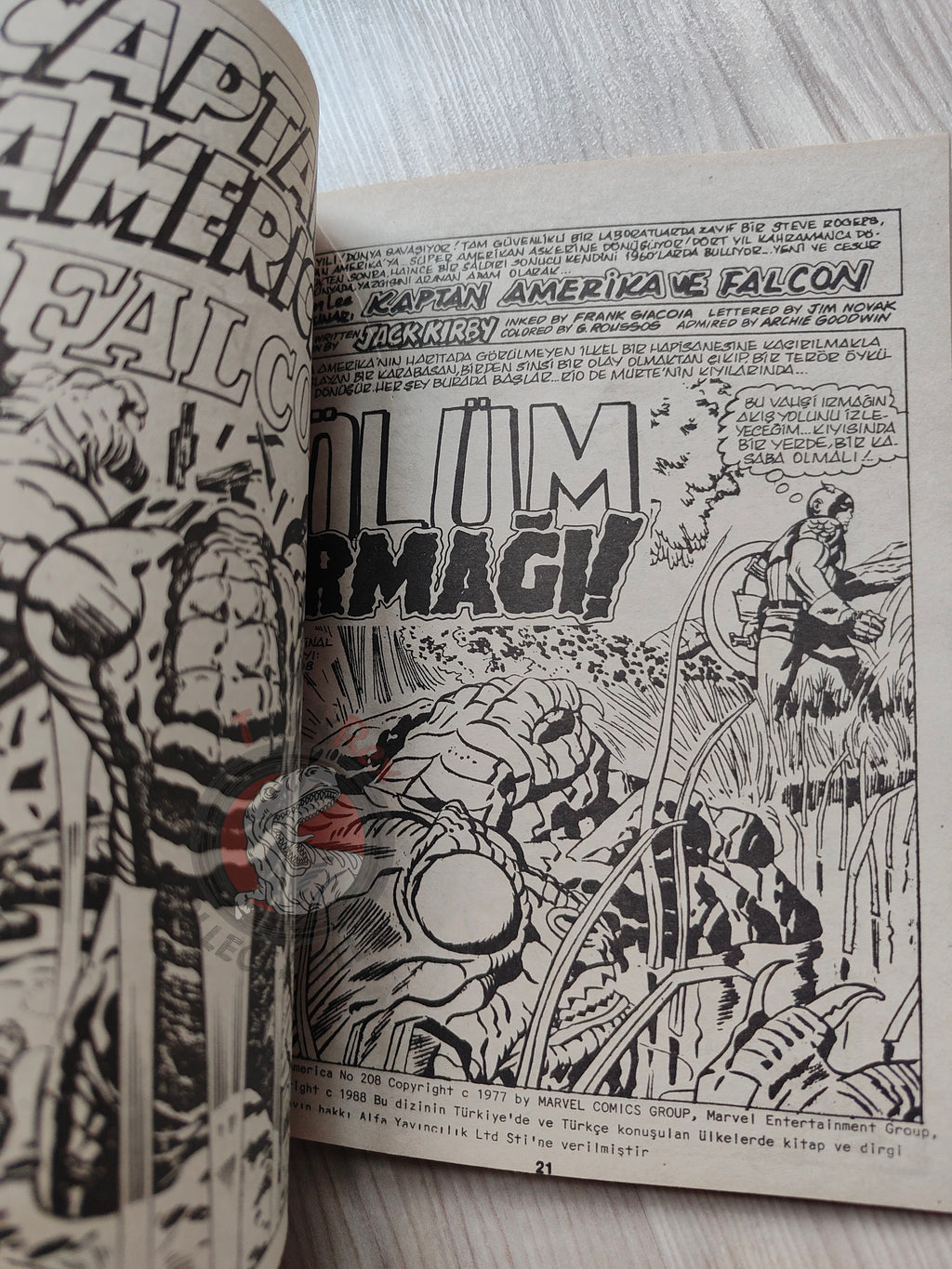 Captain America – Volume 7 1989 Turkish Comic Turkey Falcon