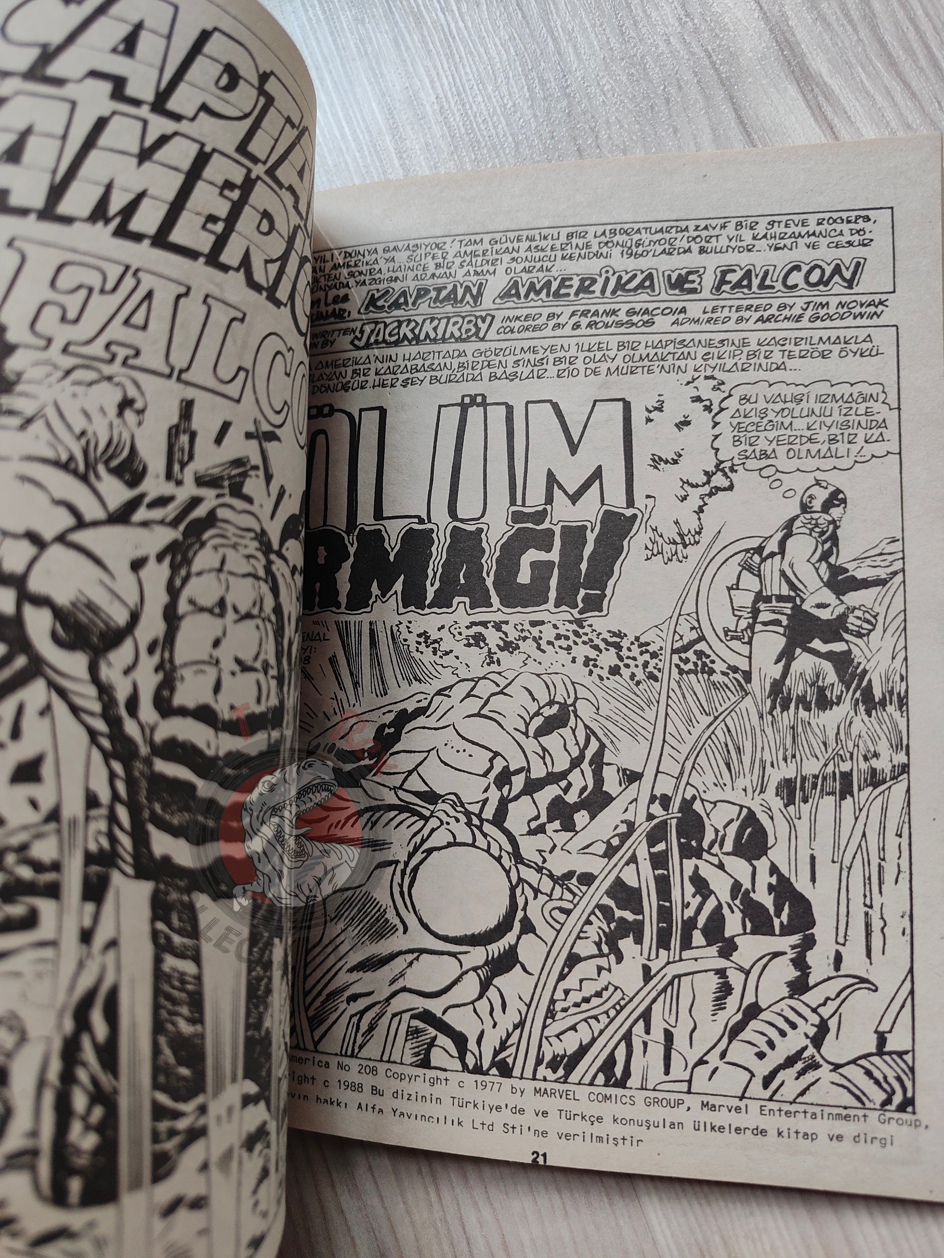 Captain America – Volume 7 1989 Turkish Comic Turkey Falcon