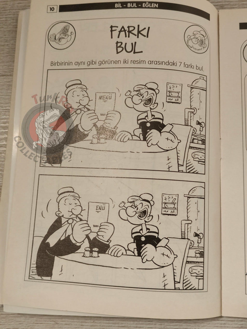 Popeye the Sailor Man Puzzles Games Vol #1 1999 Turkish Comic Turkey Agepresse