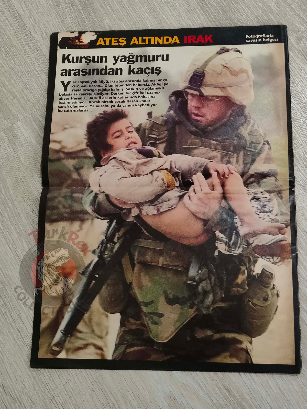 The Gulf War II: Baghdad Turkish Magazine Turkey Middle East Saddam Hussein Iraq George W. Bush