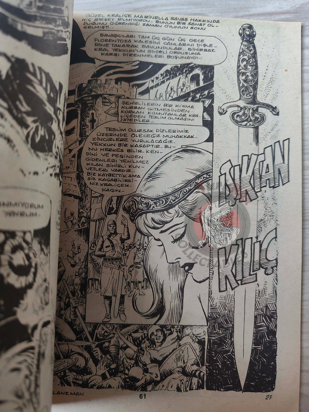 Süper Korku #17 late 80s Turkish Comic Turkey Creepy Eerie Dungeons & Dragons Vampirella