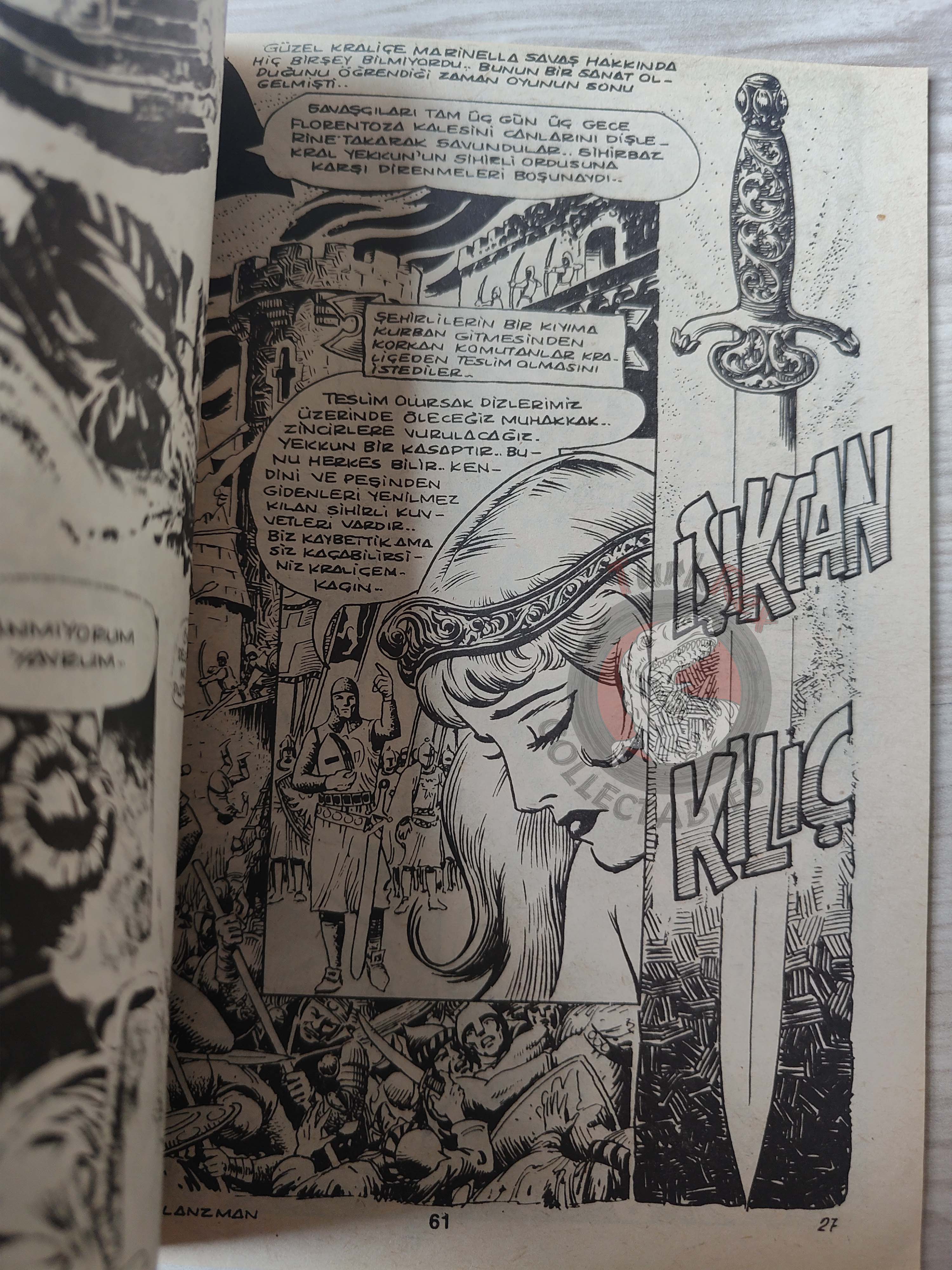 Süper Korku #17 late 80s Turkish Comic Turkey Creepy Eerie Dungeons & Dragons Vampirella