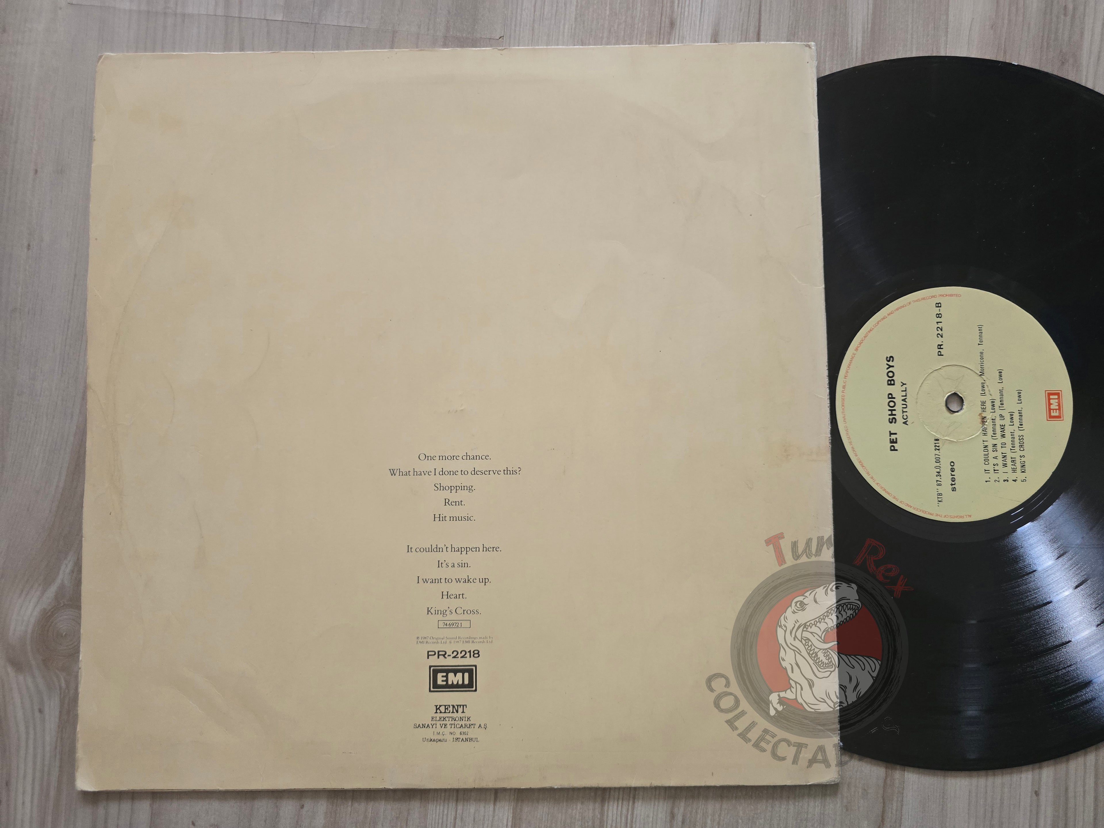 Pet Shop Boys – Actually Turkish Pressing Vinyl Turkey Edition