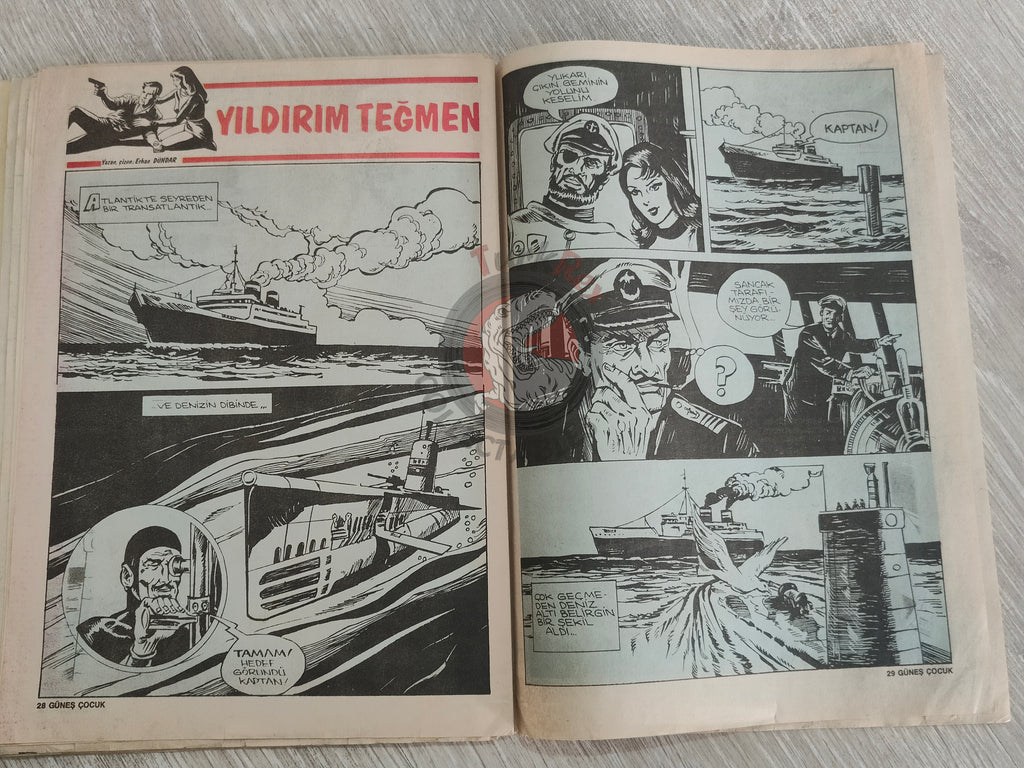 Güneş Çocuk #1 1989 Iron Fist, Indiana Jones, Pink Panther Turkish Comic Turkey