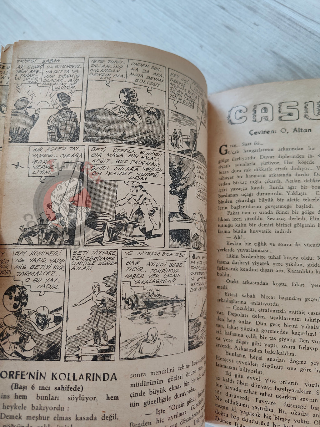 1001 Roman 1943 The Blonde Danger – Revenge Turkish Comic Mag Turkey