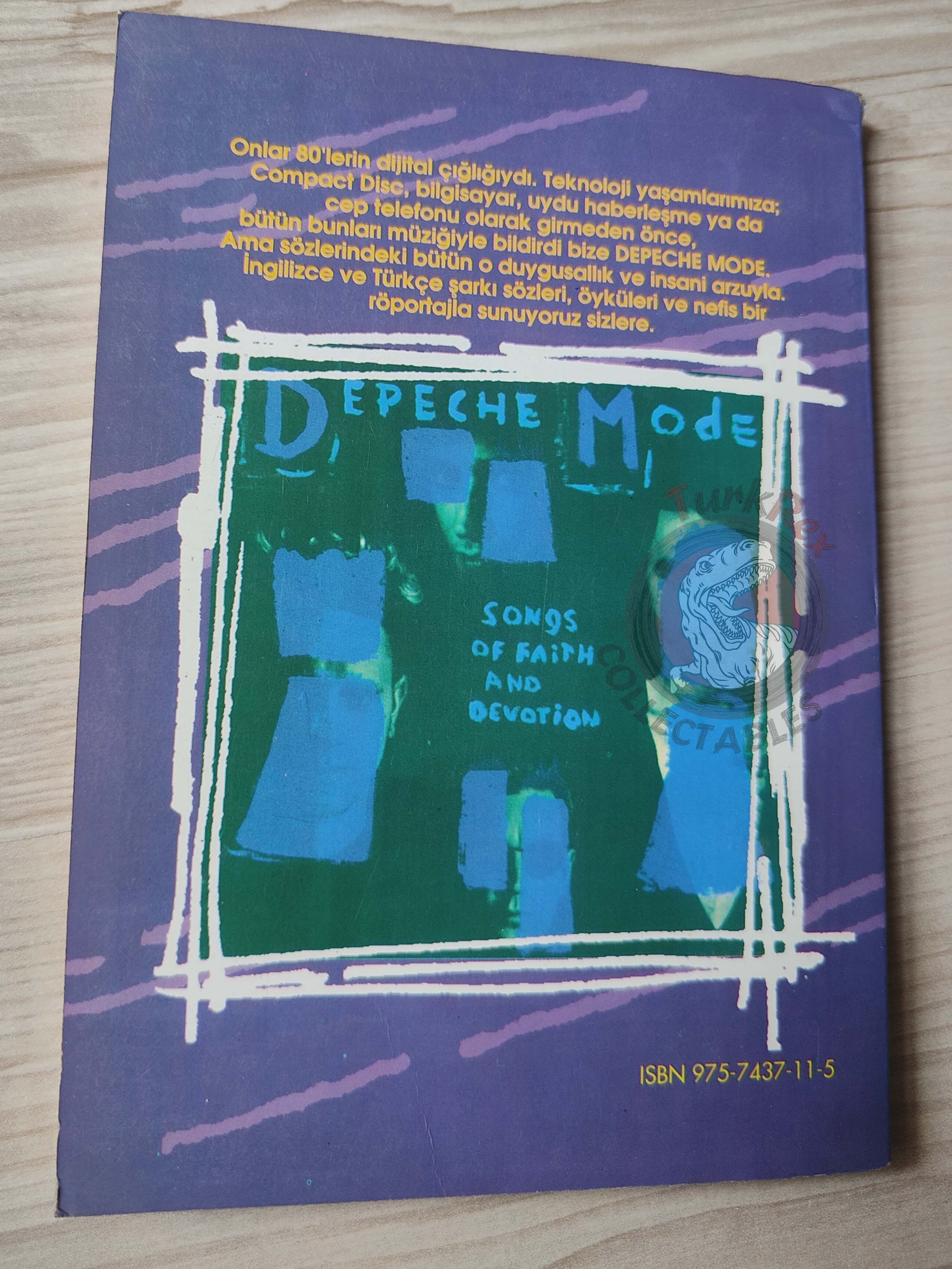 Depeche Mode Biography Book 1995 1st by Turkish Writer Book Turkey