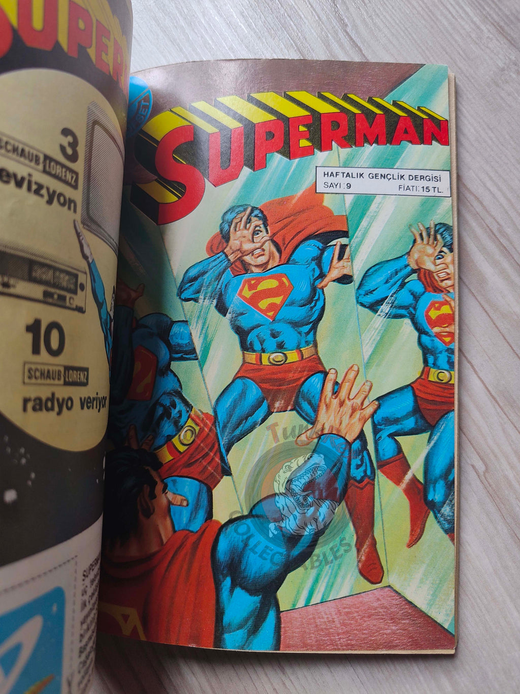 Superman Vol #3 1980s Turkish Comic Turkey #329 #331 #332 Superboy #232