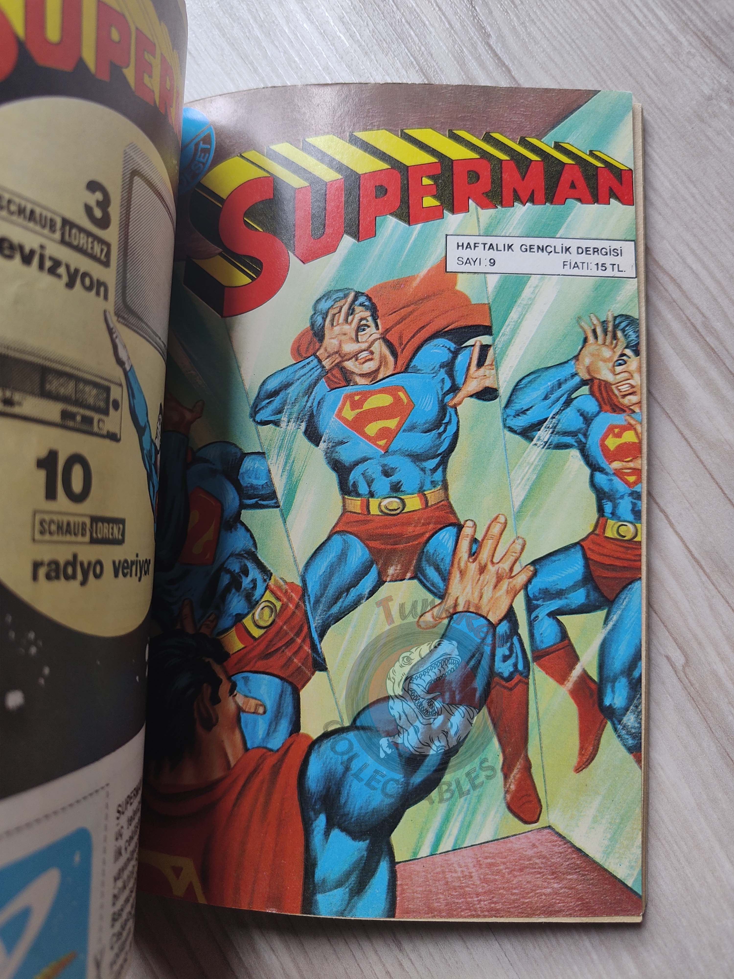 Superman Vol #3 1980s Turkish Comic Turkey #329 #331 #332 Superboy #232