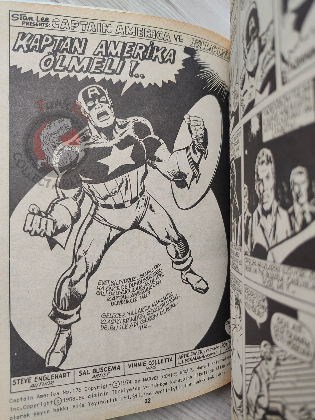 Captain America – Volume 3 1989 Turkish Comic Turkey Thor