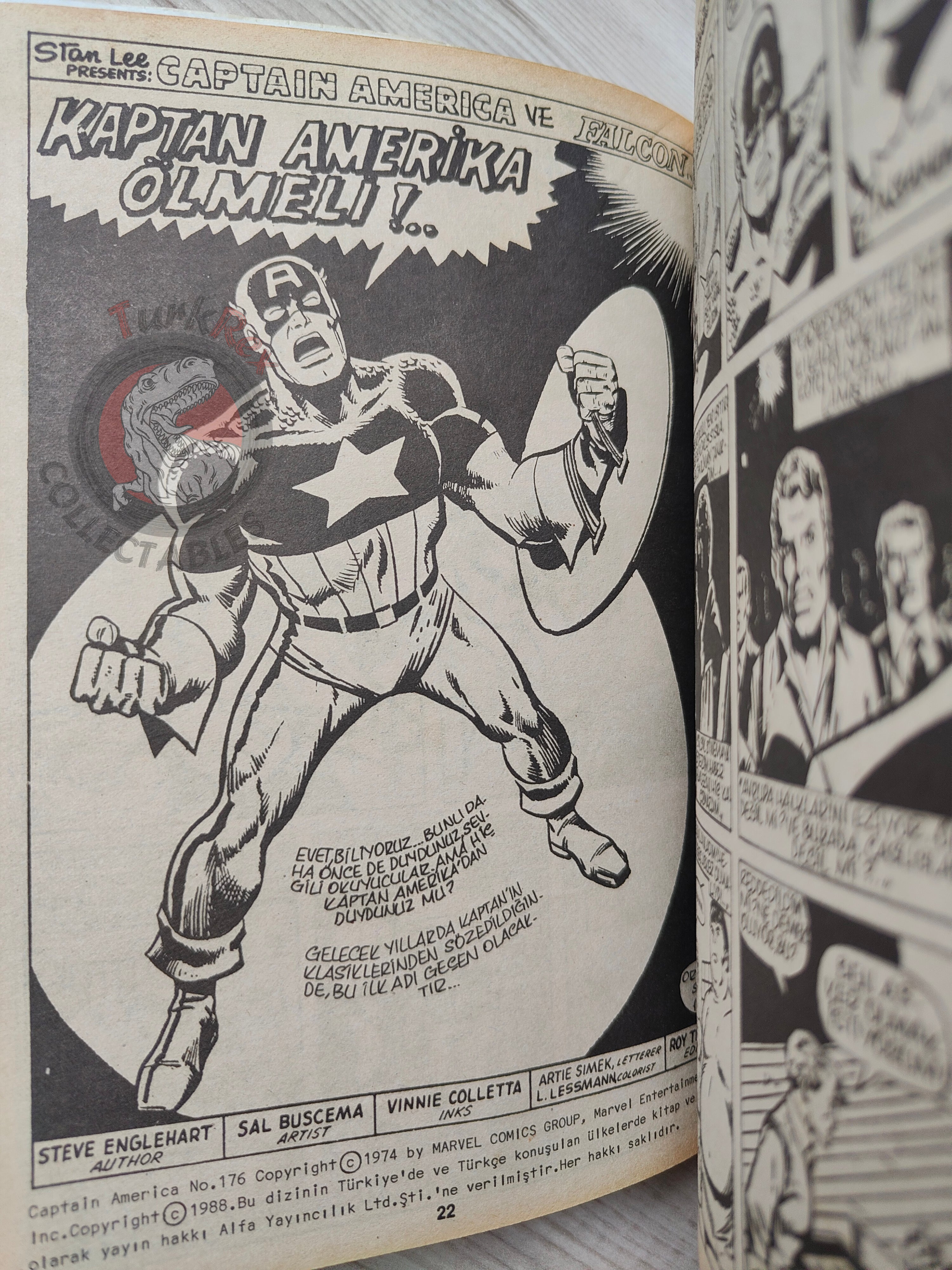 Captain America – Volume 3 1989 Turkish Comic Turkey Thor