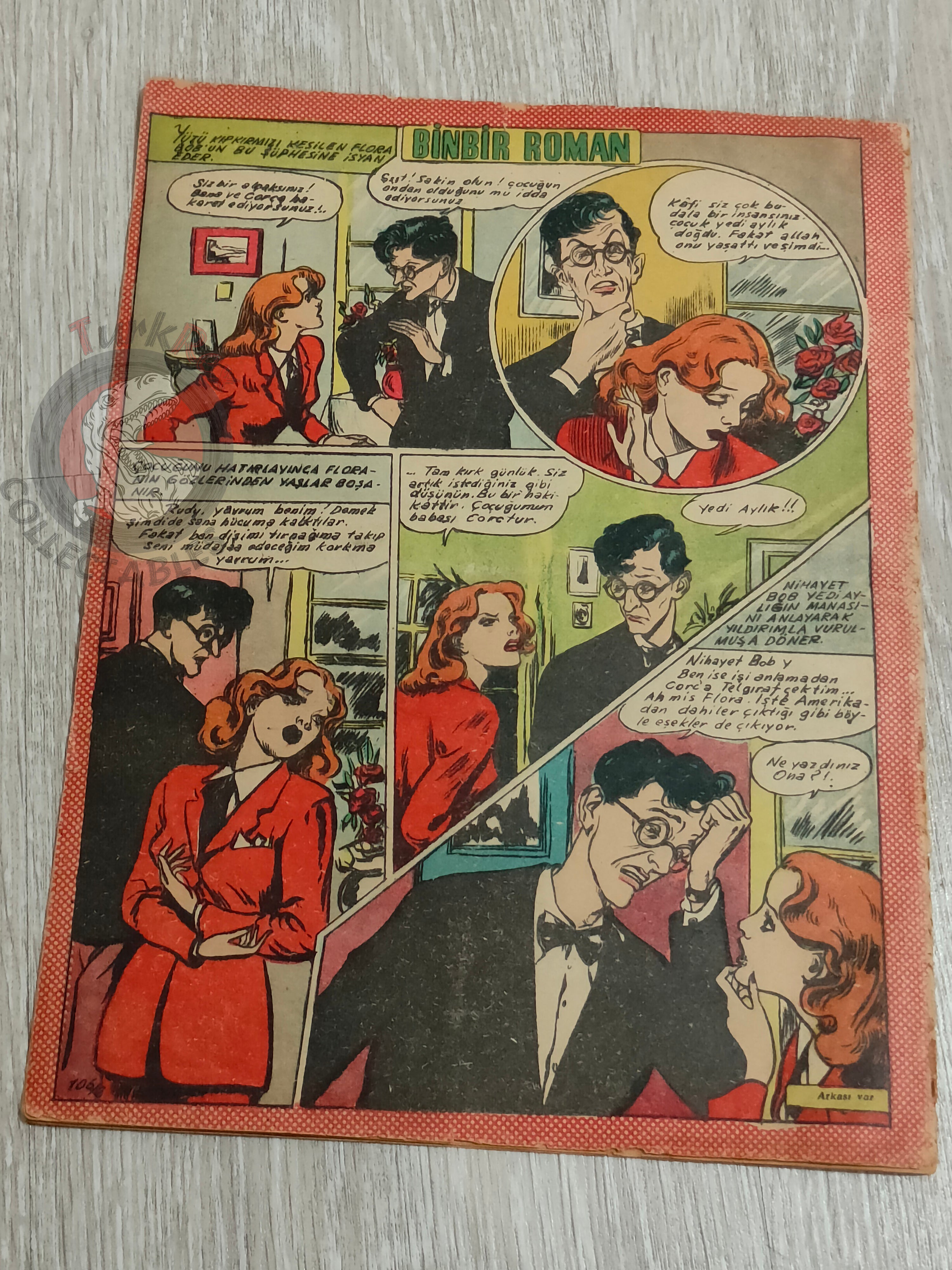 Binbir Roman #106 1950 Victor Hugo 93 - Mandrake Turkish Comic Mag Turkey