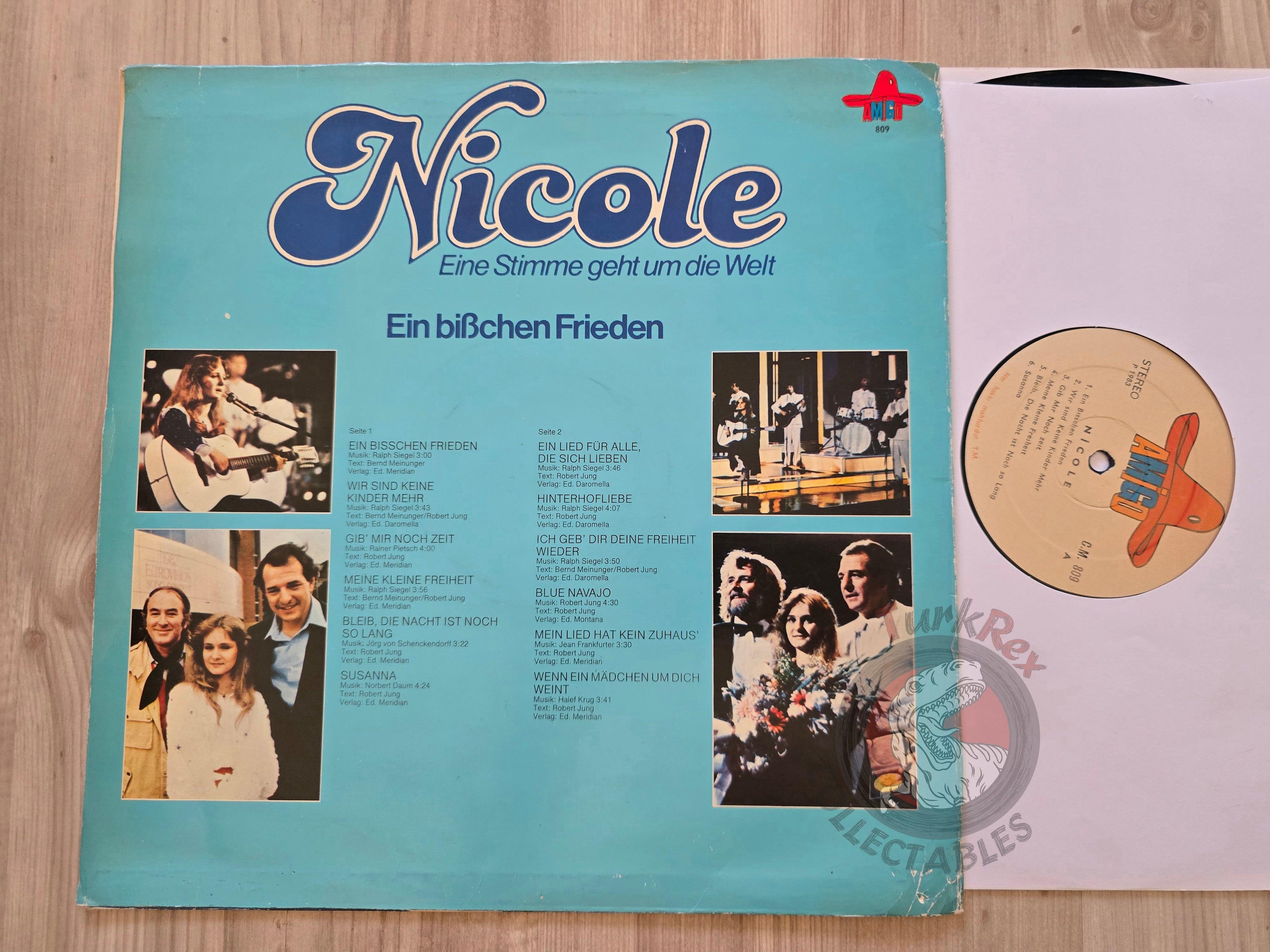 Nicole – Ein Bisschen Frieden Turkish Pressing Vinyl Turkey Edition Eurovision