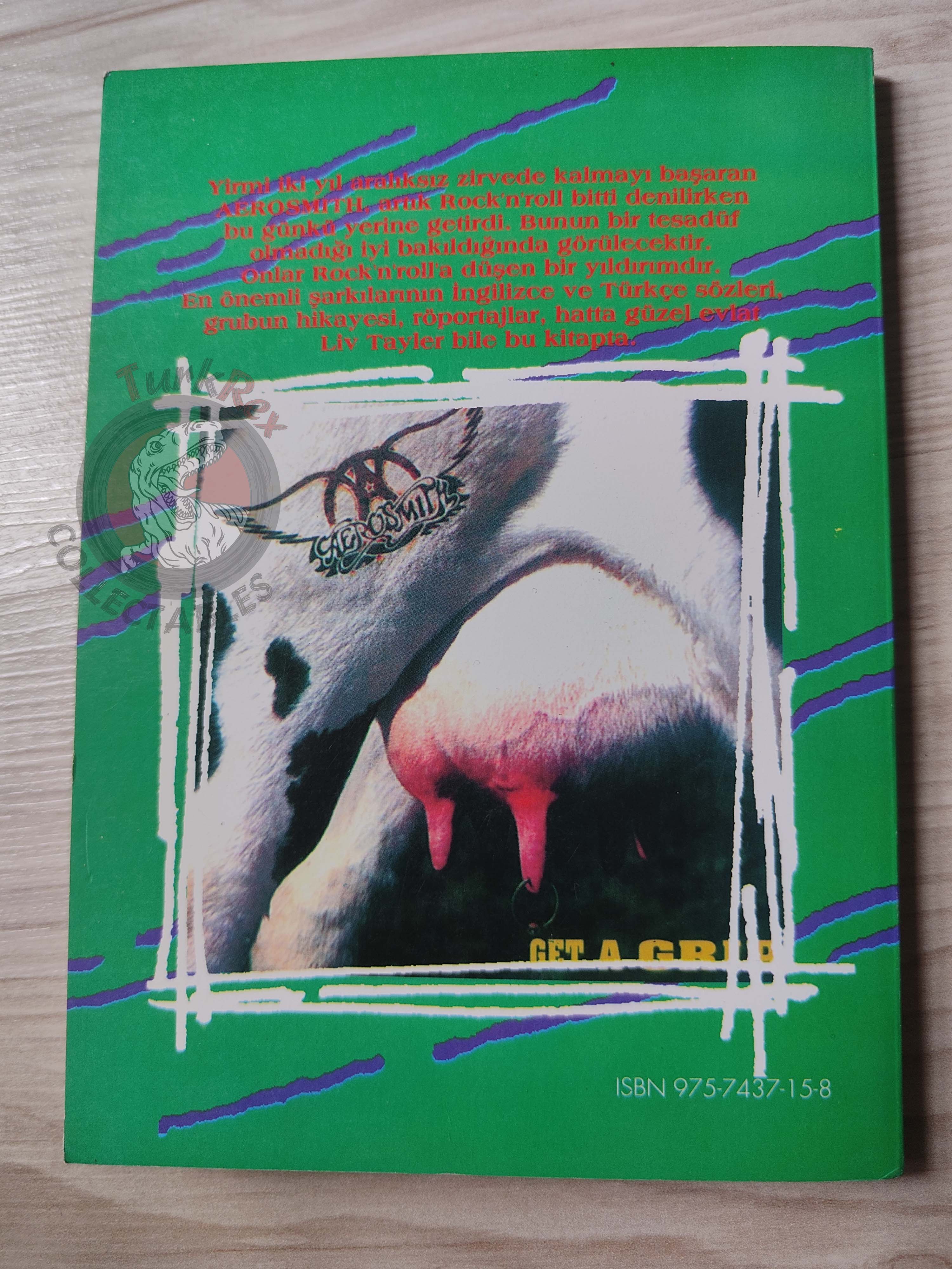 Aerosmith Biography Book 1995 1st by Turkish Writer Book Turkey