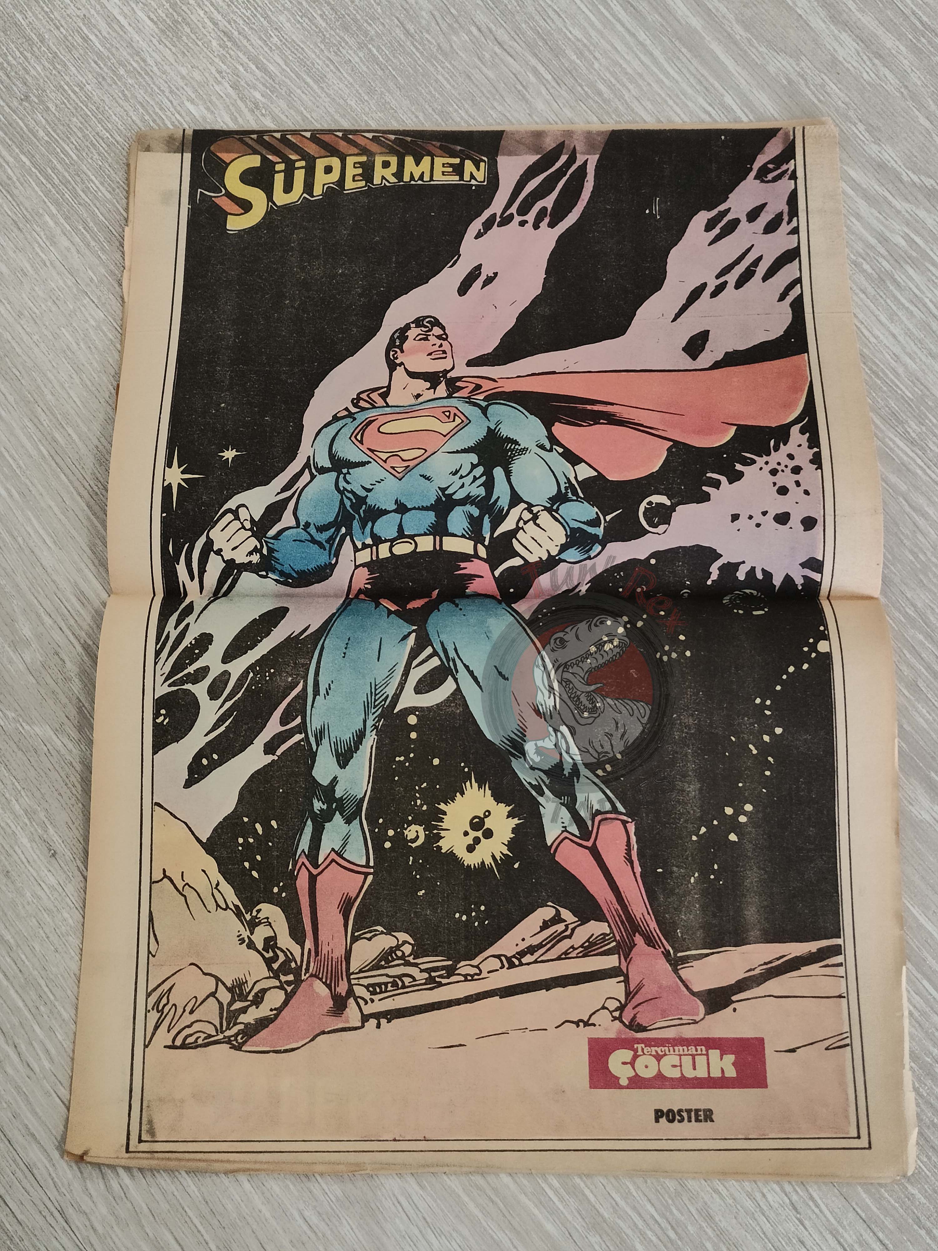 Tercüman Çocuk #44 1982 Turkish Comic Turkey Superman Star Wars #29 The Flintstones Tounga Cubitus