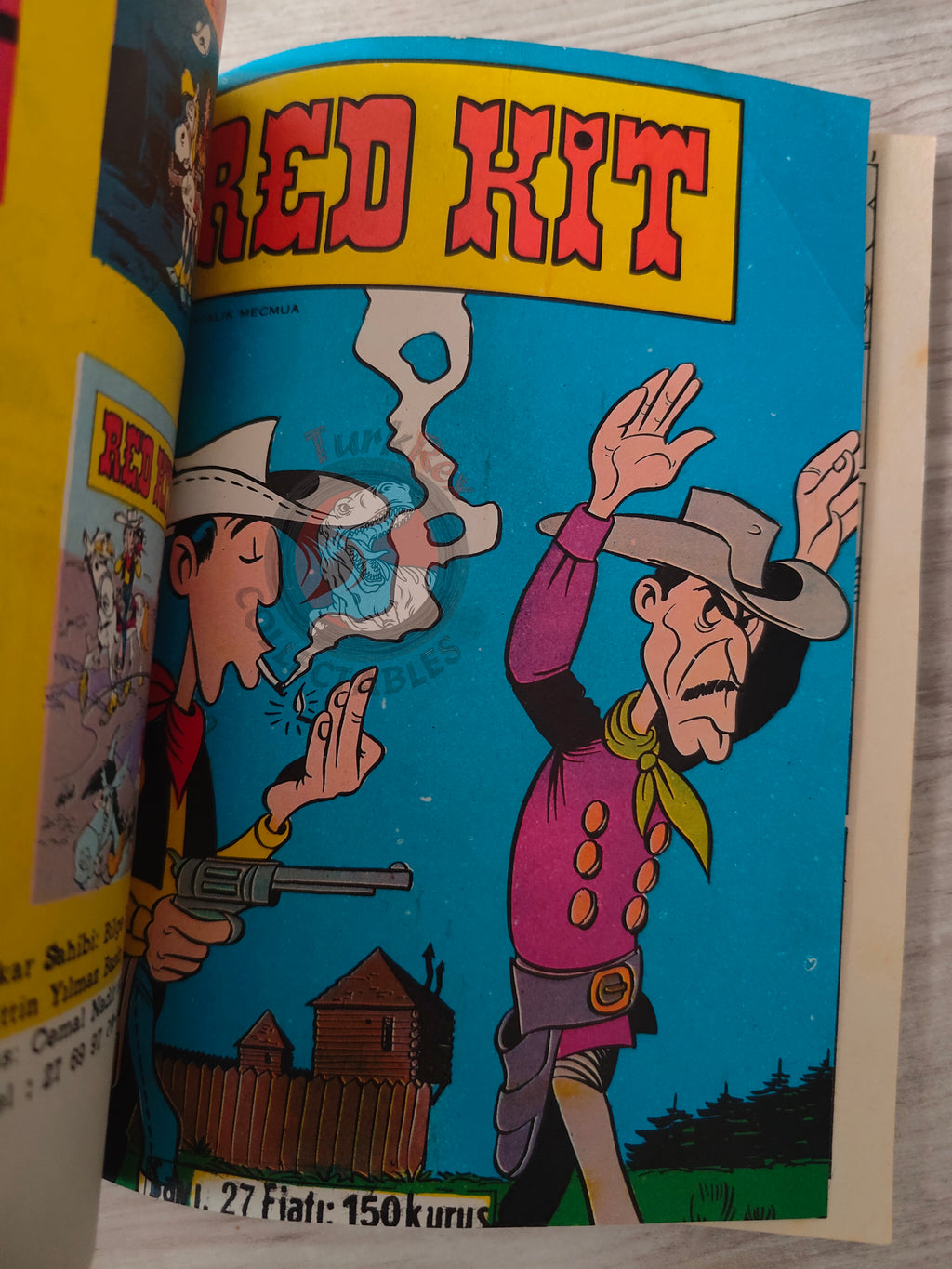 Lucky Luke #9 Le 20e de cavalerie 1972 Turkish Comic Turkey Prudence Petitpas