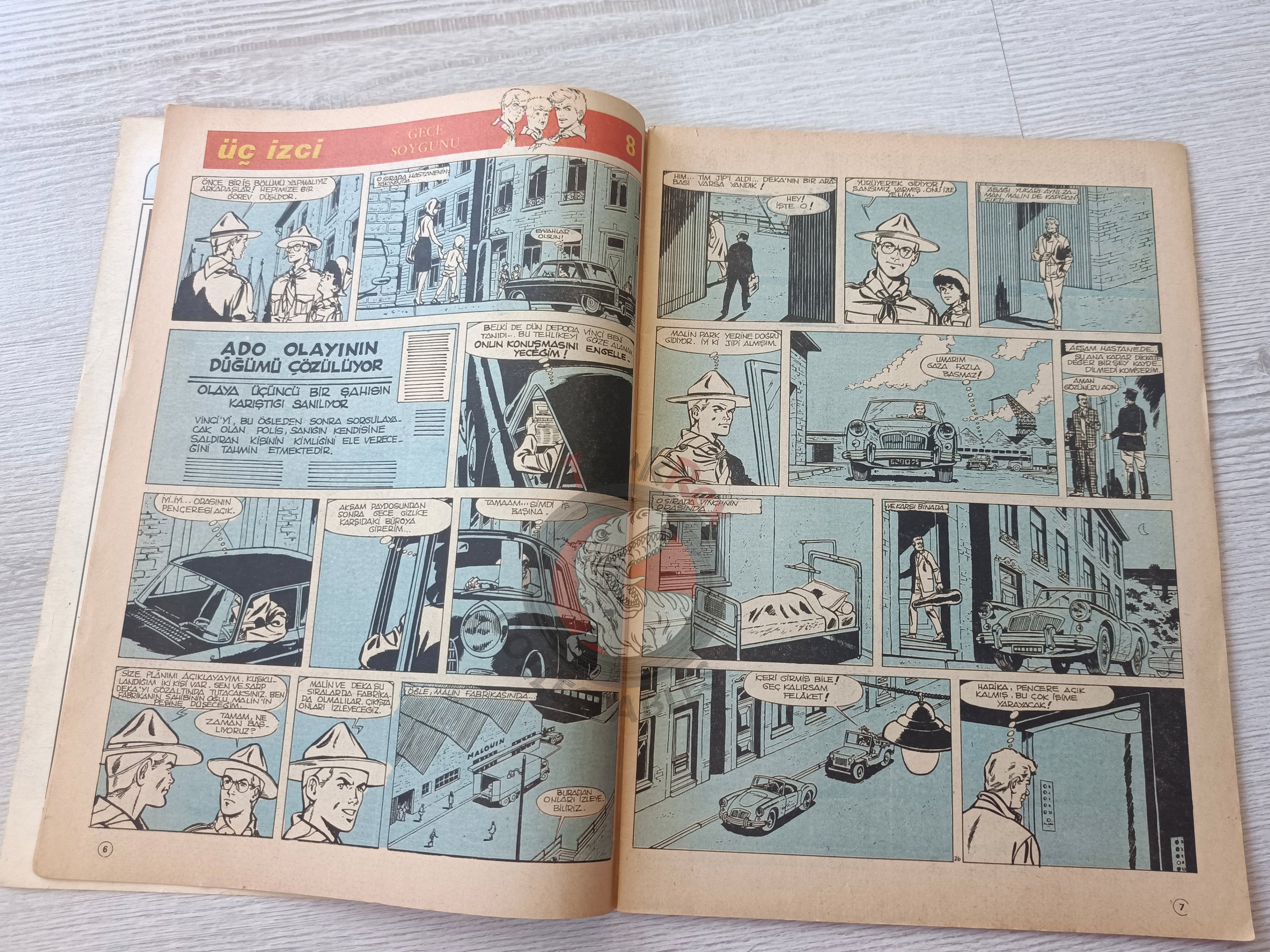 Tintin and the Mystery of the Golden Fleece 1983 Complete in Istanbul Turkish Edition Comic Turkey