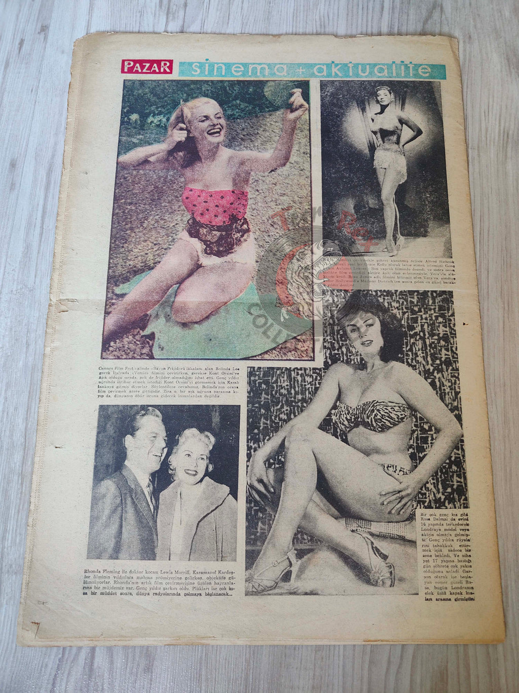 Pazar 1958 Rosa Dolmai Turkish Mag Comic Turkey Superman Wayne Boring Donald Duck Stan Drake