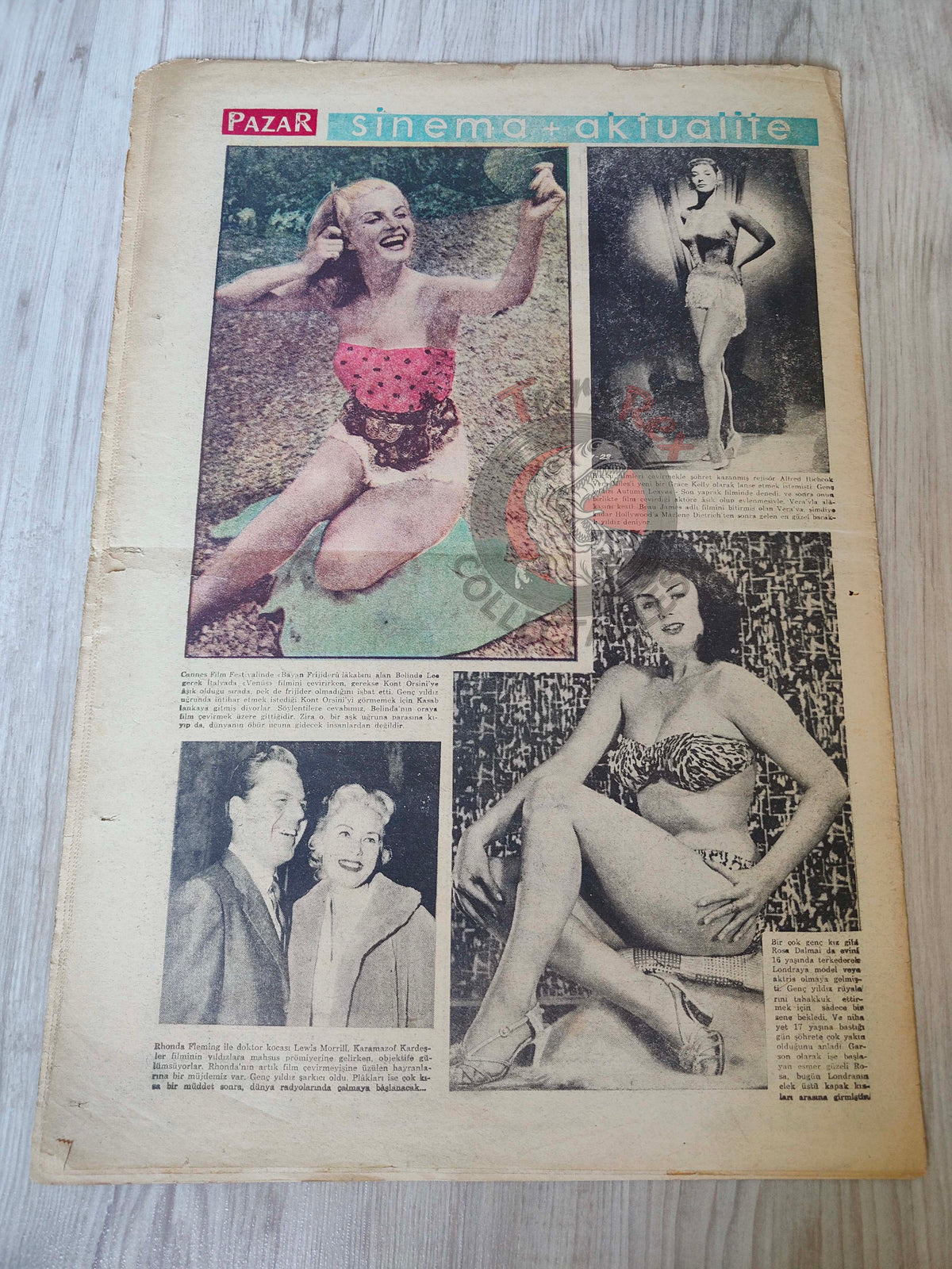 Pazar 1958 Rosa Dolmai Turkish Mag Comic Turkey Superman Wayne Boring Donald Duck Stan Drake