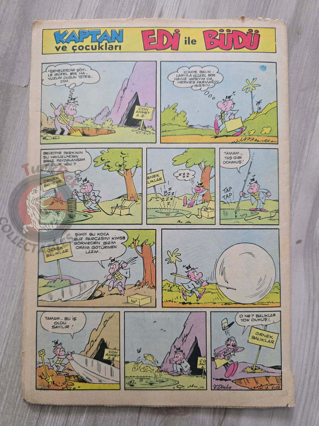 Doğan Kardeş 1971 Magazine #33 Turkish Comic Turkey Sinbad the Sailor Alice In Wonderland