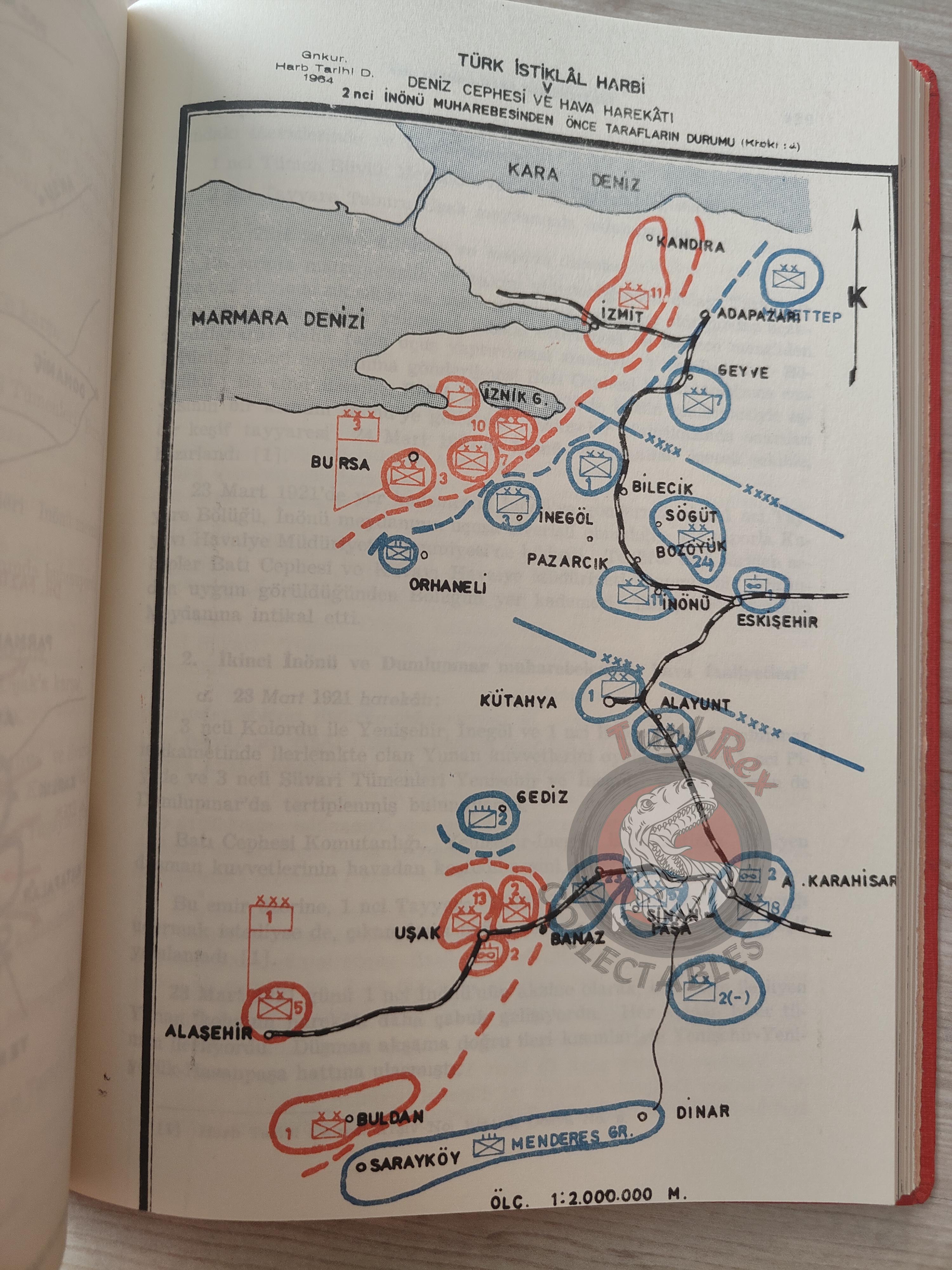 Turkish War of Independence Naval Front and Aviation Operations 1964 Book Military Ottoman Empire Maps